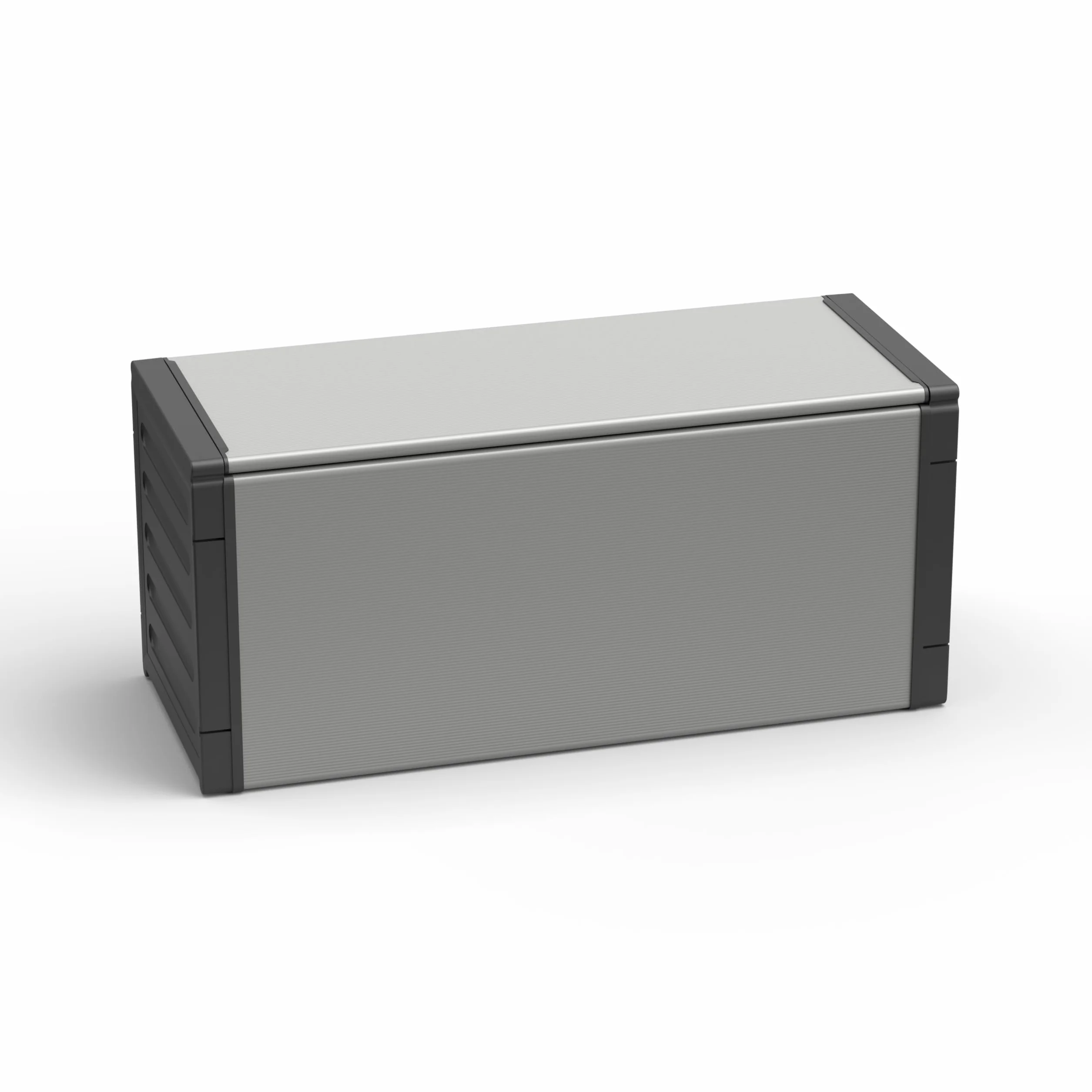 Adventa Baúl recogida resina PVC PP 85x34x38 cm gris