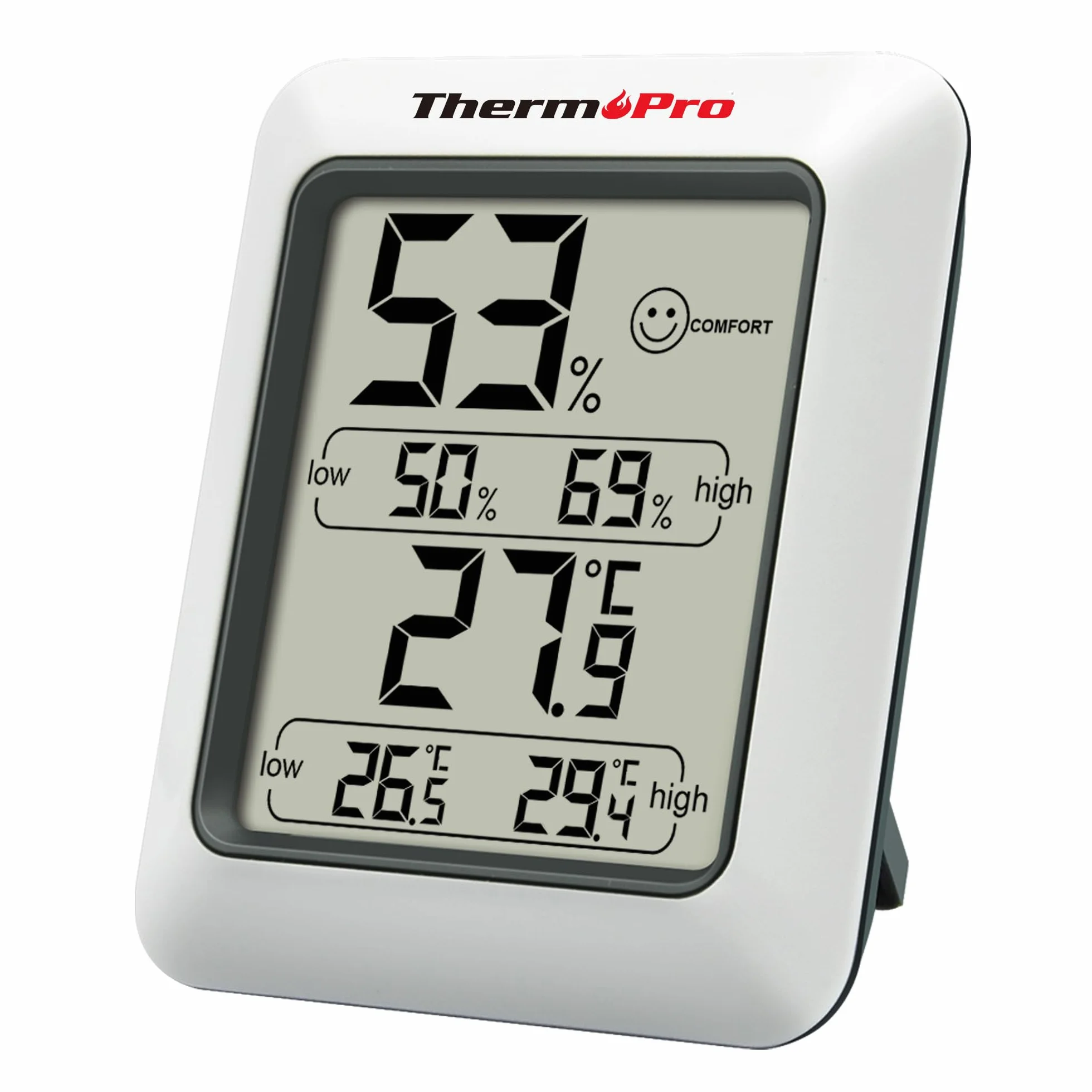 ThermoPro TP50 Termómetro Higrómetro Digital Interior Profesional Medidor Casa Hogar