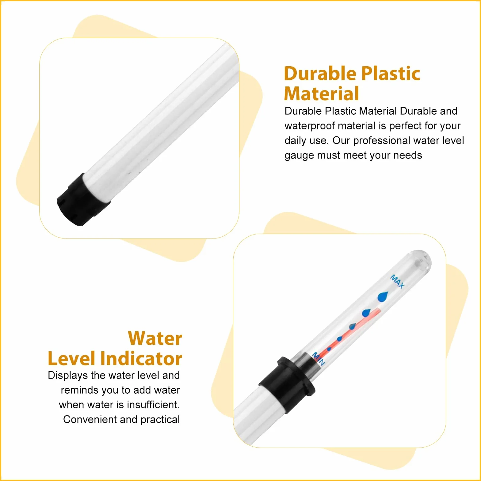 Hemlosk Indicador de Nivel de Agua para Plantas 36 cm Medidor de Humedad Macetas