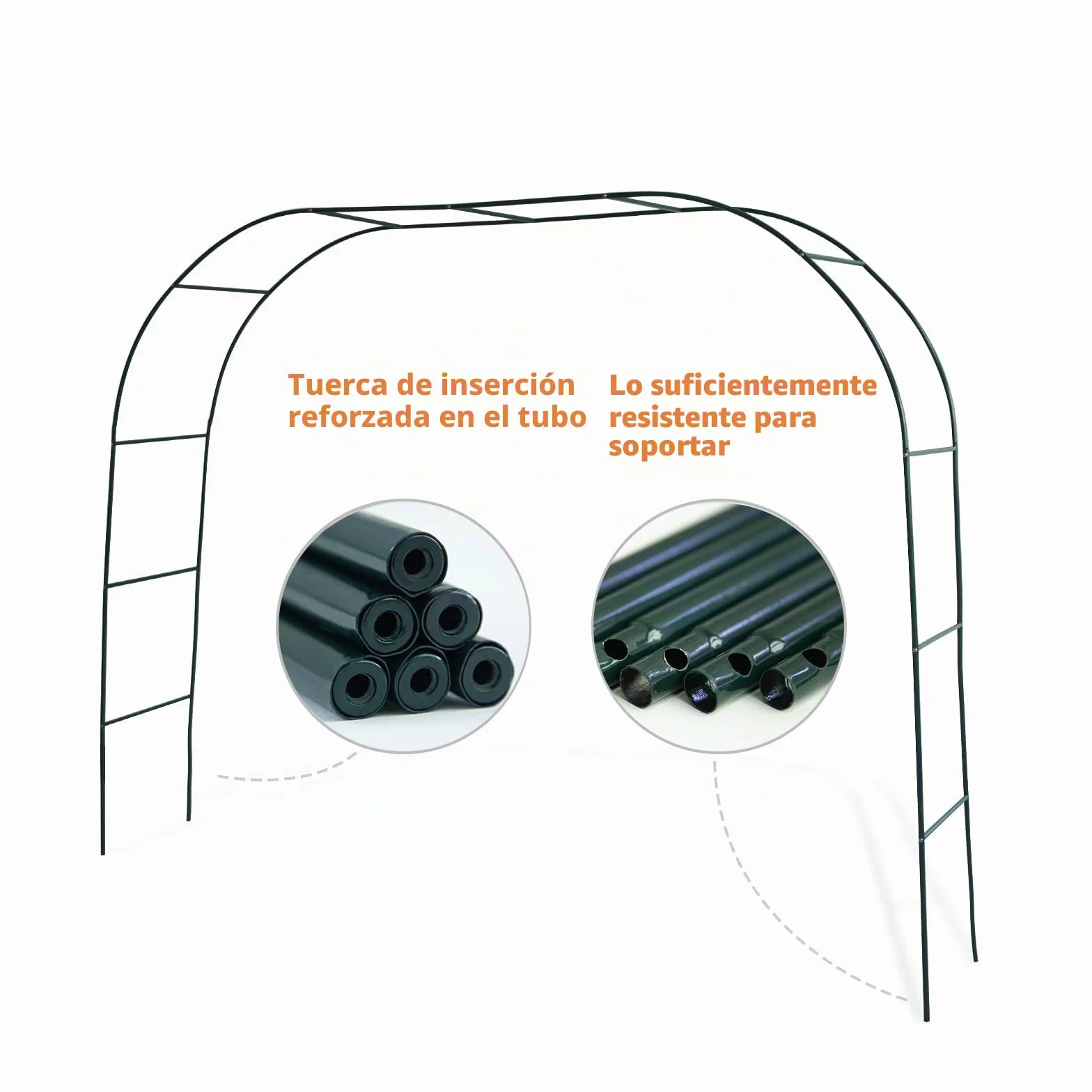Mr. Ton Arco de Boda Pérgola de Jardín 7 pies 8 Pulgadas Alto x 4 pies 5 Pulgadas Ancho