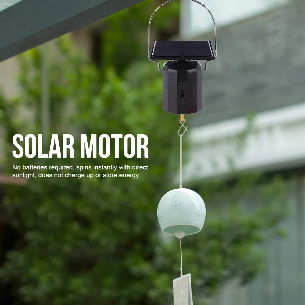 BORDSTRACT Motor Solar Giratorio para Campanas de Viento, 6 Libras