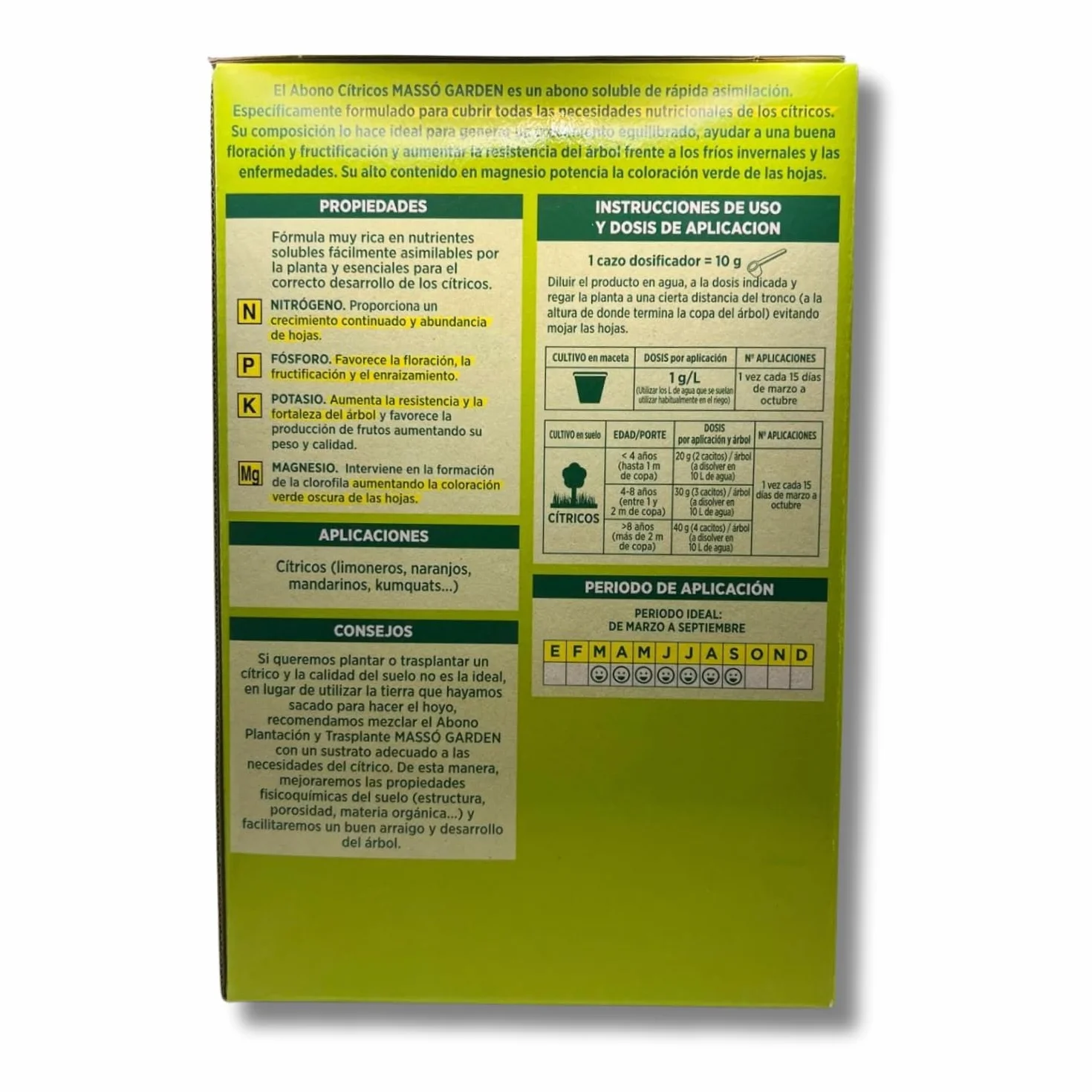 Abono Cítricos Soluble 1 KG | Fertilizante NPK 12-8-12 + 8% Magnesio | Para Limoneros, Naranjos y Mandarinos
