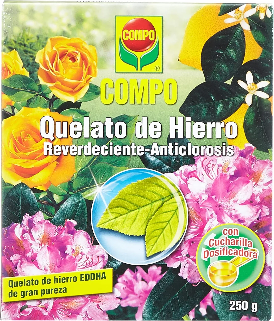 COMPO Quelato de hierro EDDHA 13% Hierro soluble, 250 g