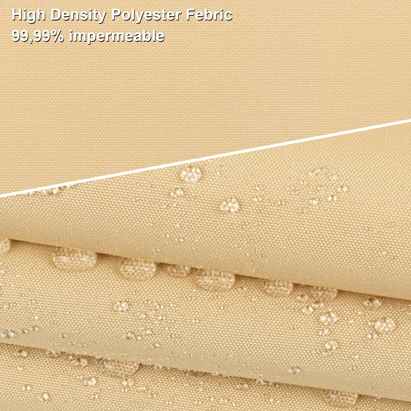 Toldo Vela de Sombra Impermeable Triangular 3x3x4,25m Protección Rayos UV para Exterior Terraza Patio Jardín