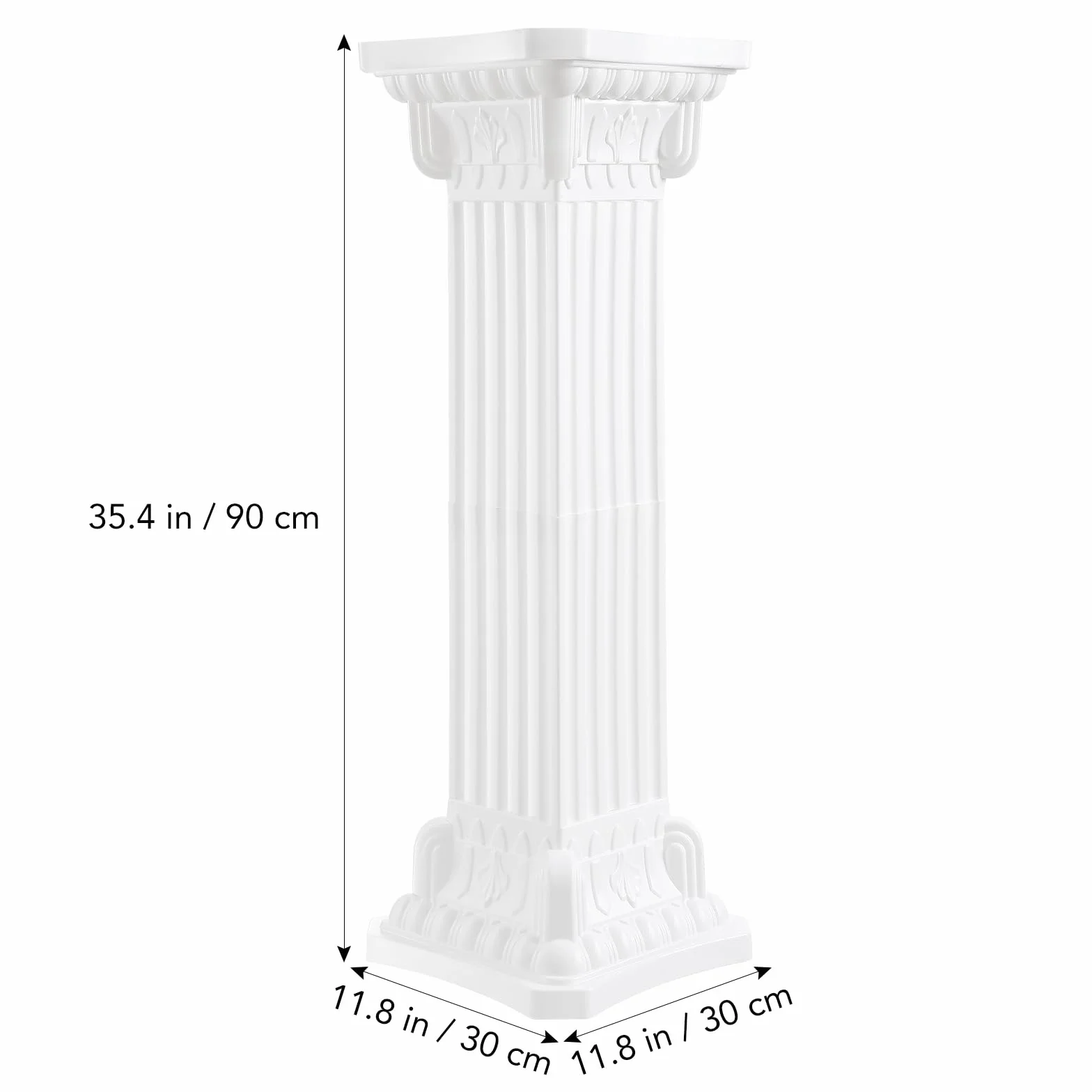Columna Romana Decorativa de Plástico Pilar Soporte Decoración Griega Pedestal