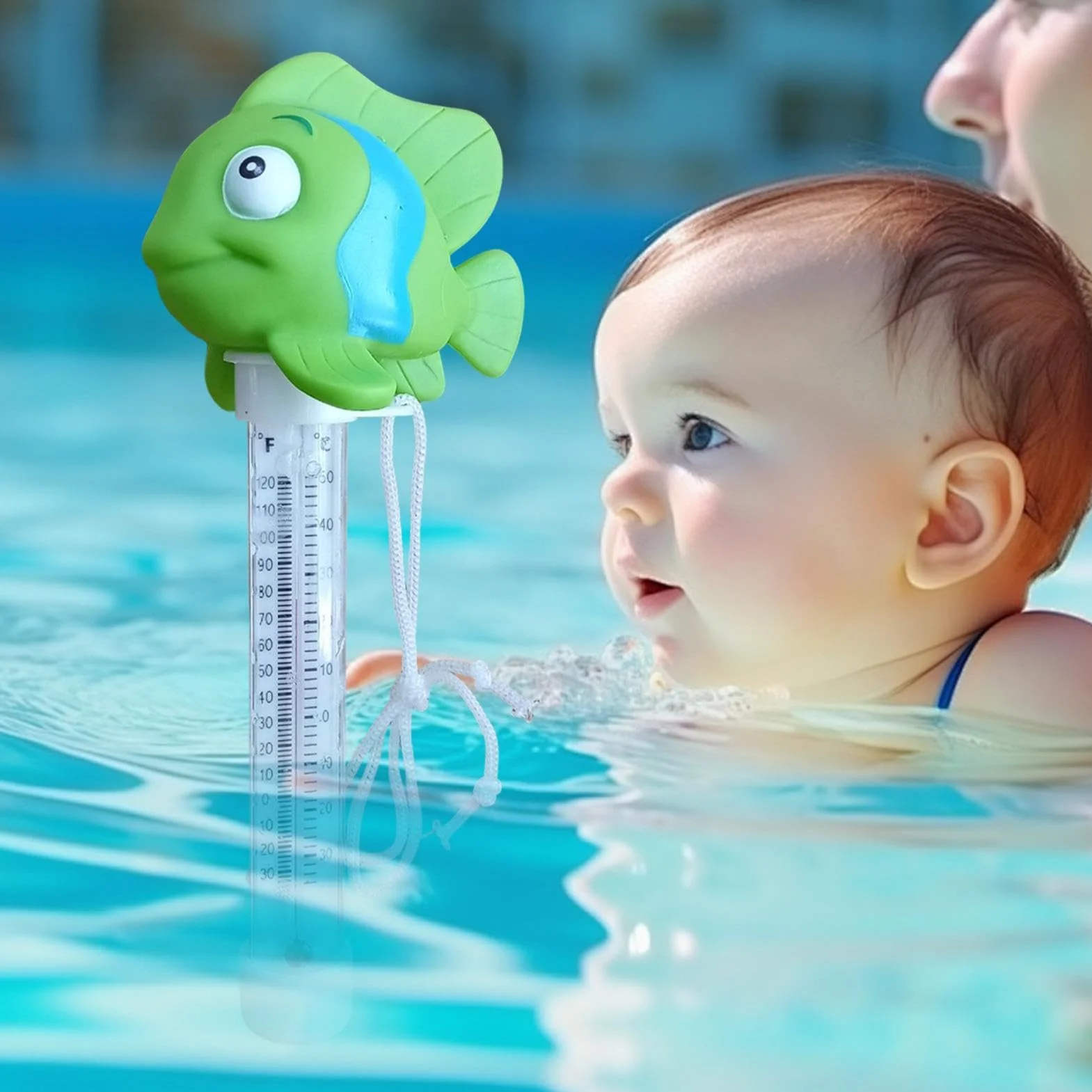 Termómetro Para Piscina Infantil Comprobador De Temperatura Del Agua con Cuerda
