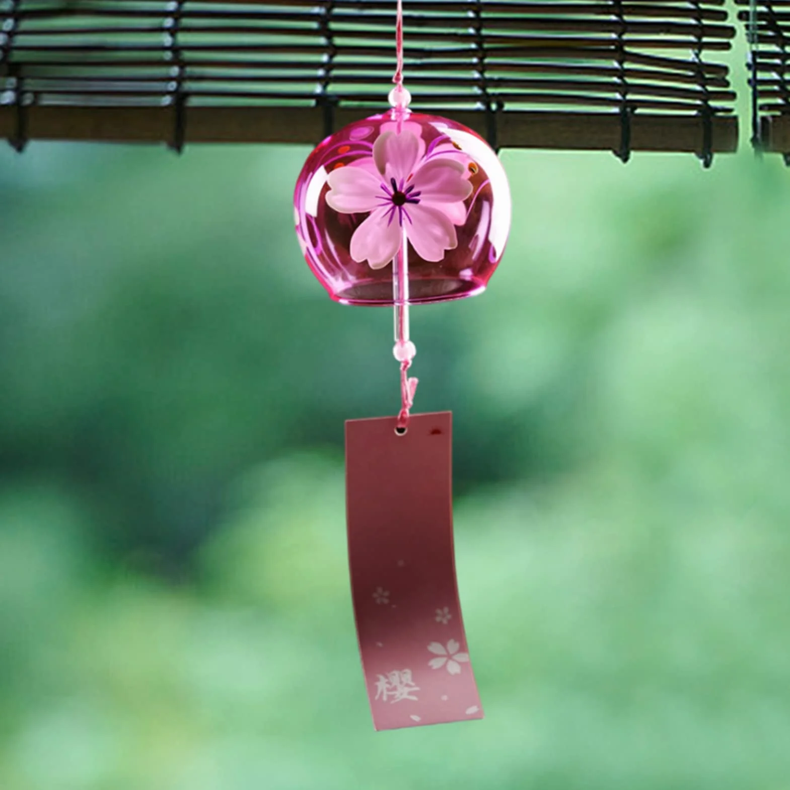 Campanas de Viento japonesas con Flores románticas Exteriores Tradicionales de la Suerte