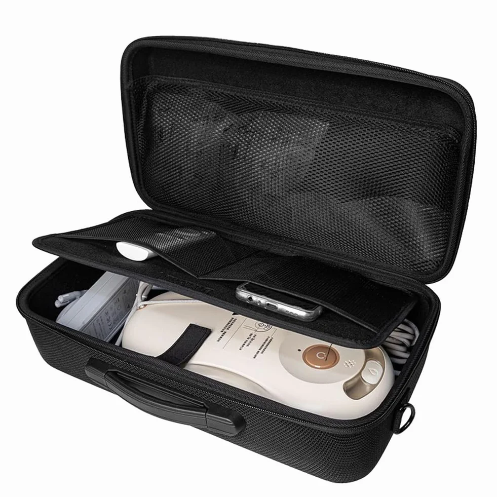 Saituo - Bolsa de almacenamiento rígida para limpieza de ventanas, funda protectora de EVA con mango superior limpiador y herramientas