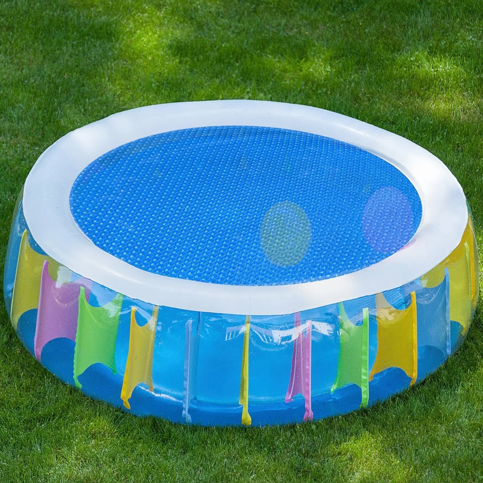 Manta Solar para Piscina Escudo Térmico Reforzado Cubierta Recortable Alta Resistencia