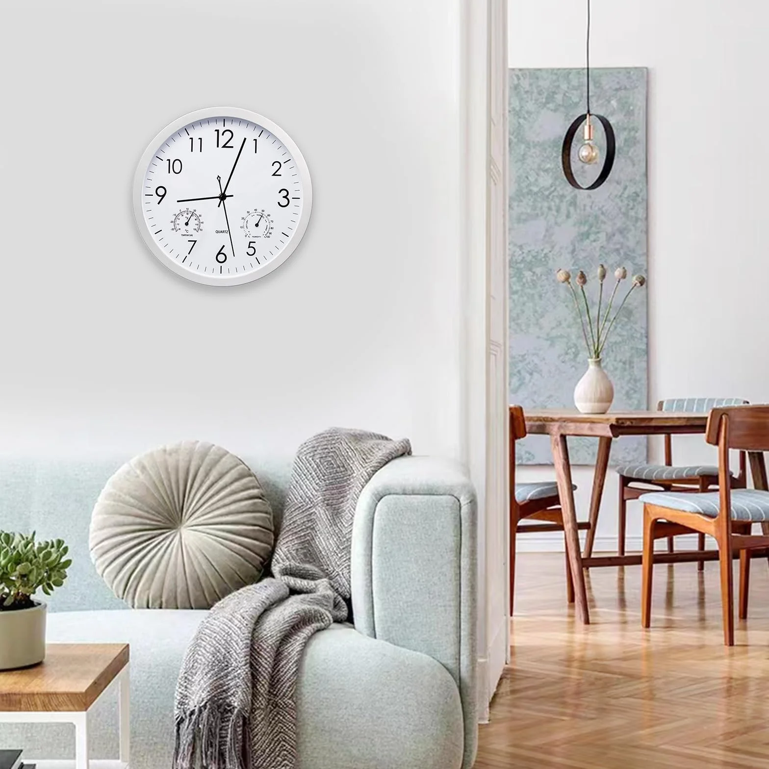 Reloj de jardín 12 pulgadas resistente a la intemperie impermeable para exteriores