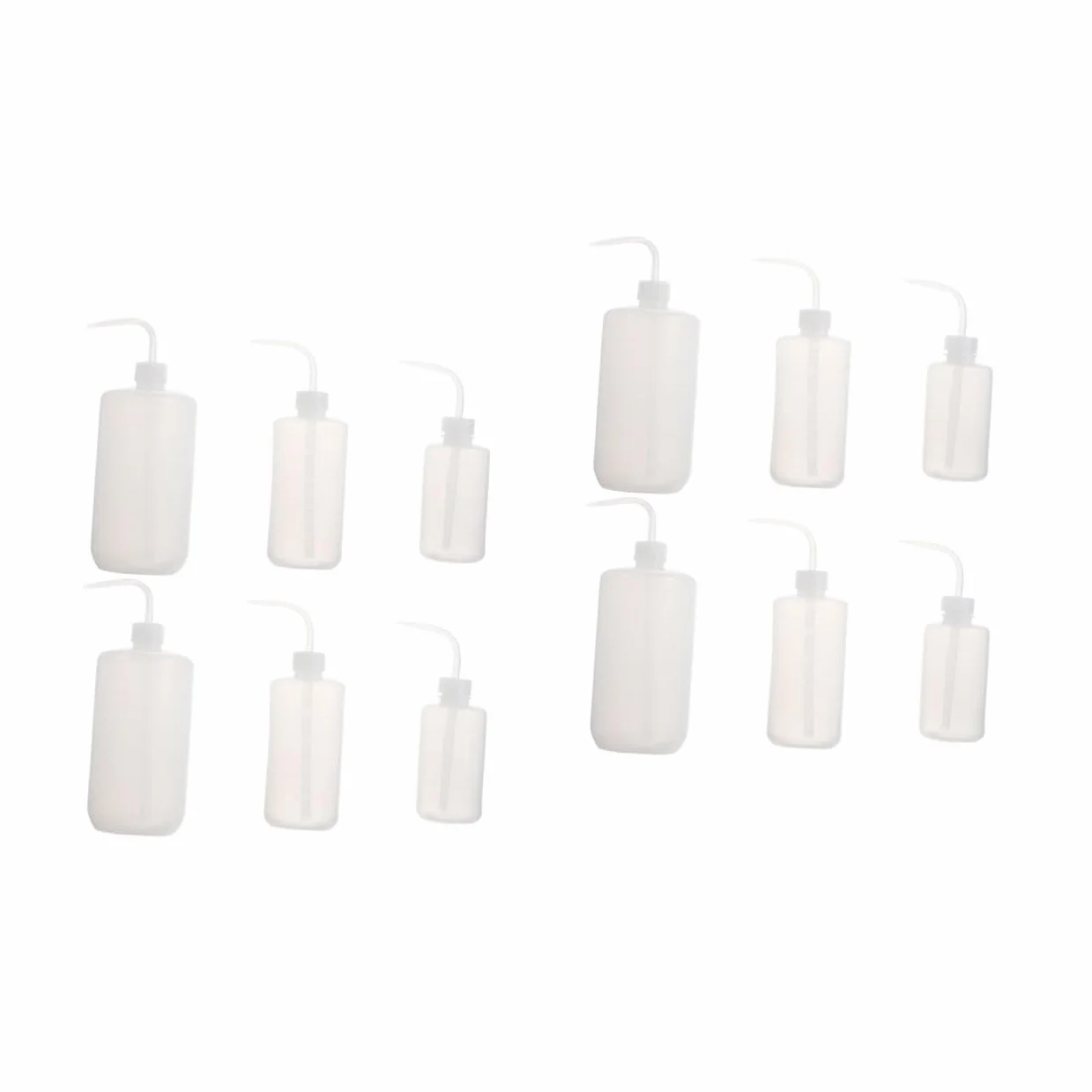 iplusmile 12piezas Botellas De Riego De Boquilla Curvada y Escala para Jardinería y Cuidado De Plantas