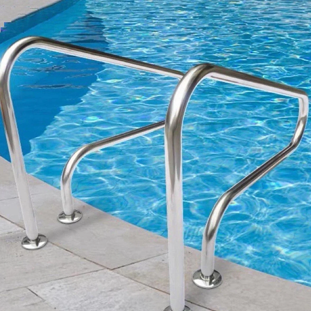 Pasamanos de Piscina de Acero Inoxidable 304, Barandilla para Piscina Enterrada, 250kg