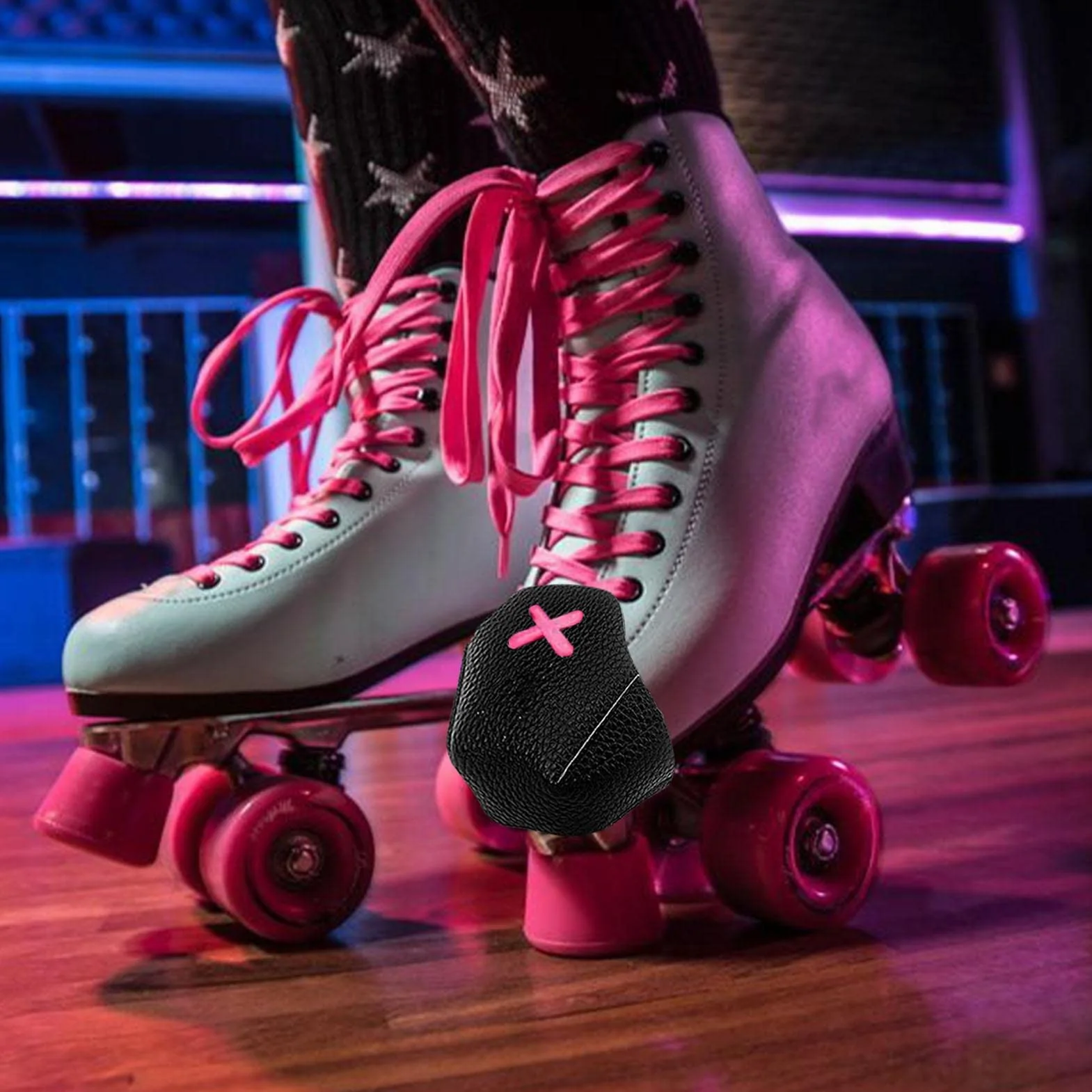 SpeedToe protectores puntera para patines cuádruples piel artificial gorras patines ruedas Quad Roller Skate