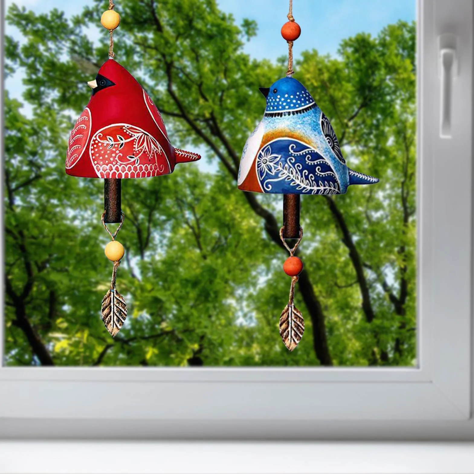 Campanas de Viento de Cerámica para Exteriores e Interiores Decoración Colgante de Jardín