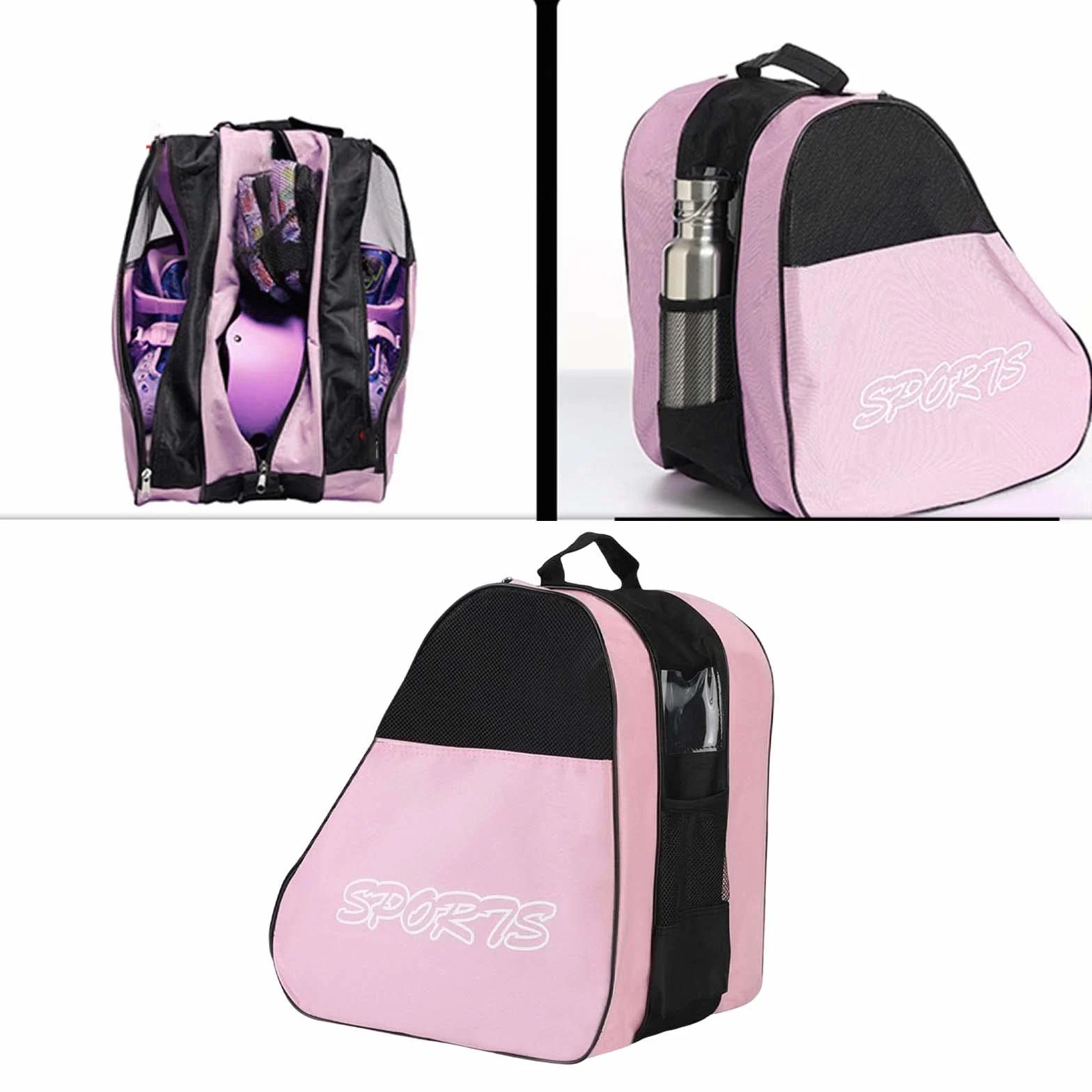 Oshhni Bolsa para Patines de Ruedas para Niños y Adultos, Rosado