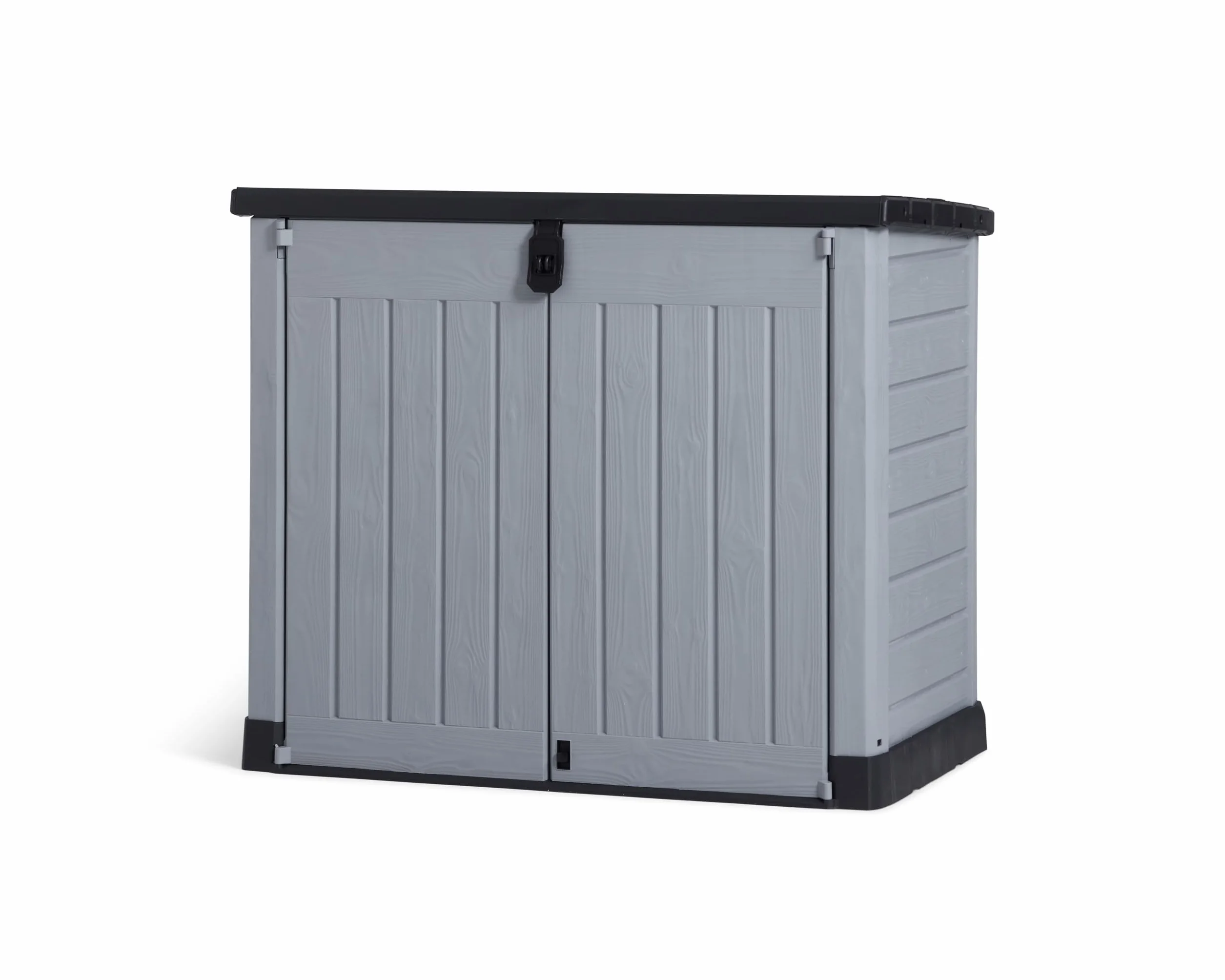 Keter Store-it-out Pro Cubo de Basura 1200 L Gris y Negro Resistente a la Intemperie UV Polipropileno