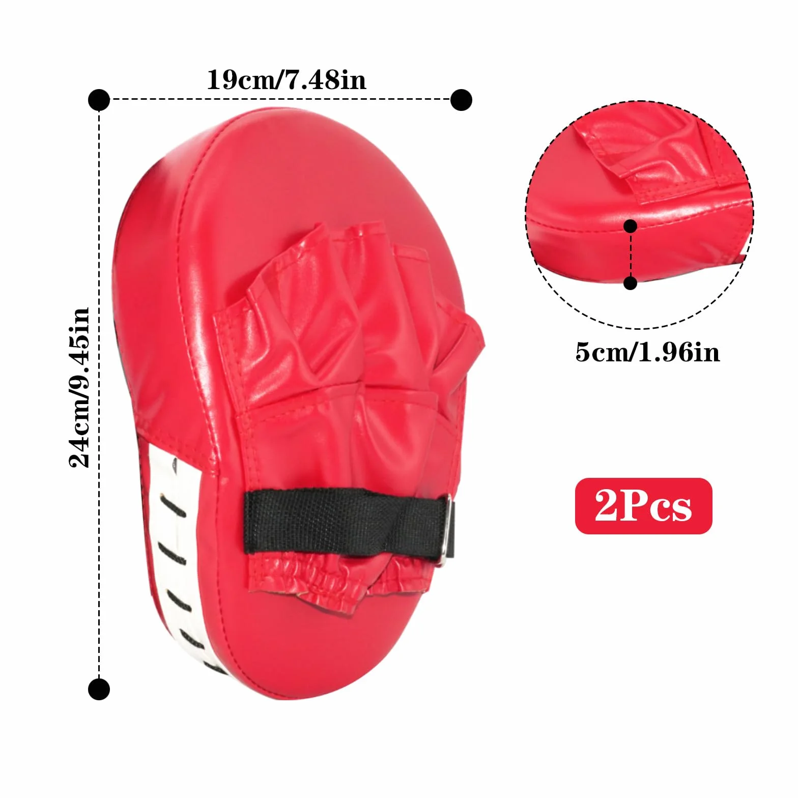 Manoplas Boxeo Almohadillas Entrenamiento Kickboxing Paos Muay Thai Cuero Curvadas Boxing Taekwondo Pads Punch Artes Marciales Absorben
