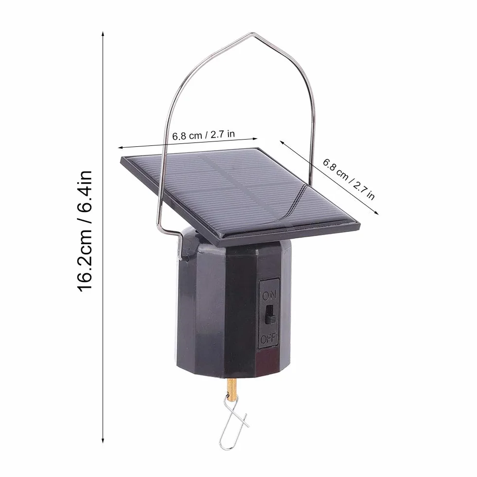 BORDSTRACT Motor Solar Giratorio para Campanas de Viento, 6 Libras