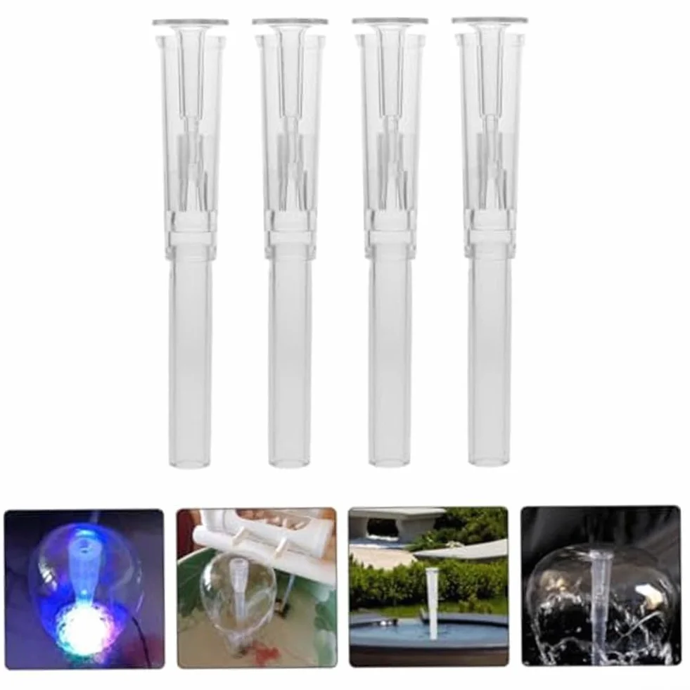 Kit de 4 boquillas para mini fuente para bombas de circulación, transparente