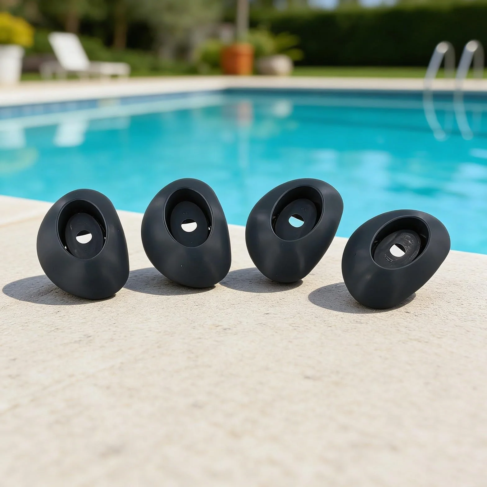 Coleman P61802 protectores de pies suaves para piscinas de acero eléctrico, 4 piezas