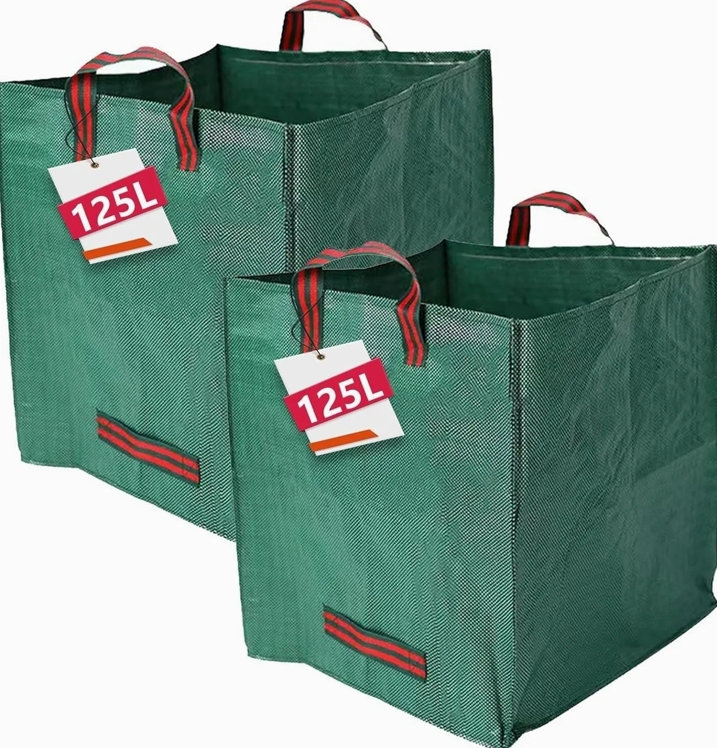 1-3PCS Bolsas reutilizables para desechos de jardín Large120L 125L 200L Patio independiente Bolsa para hojas
