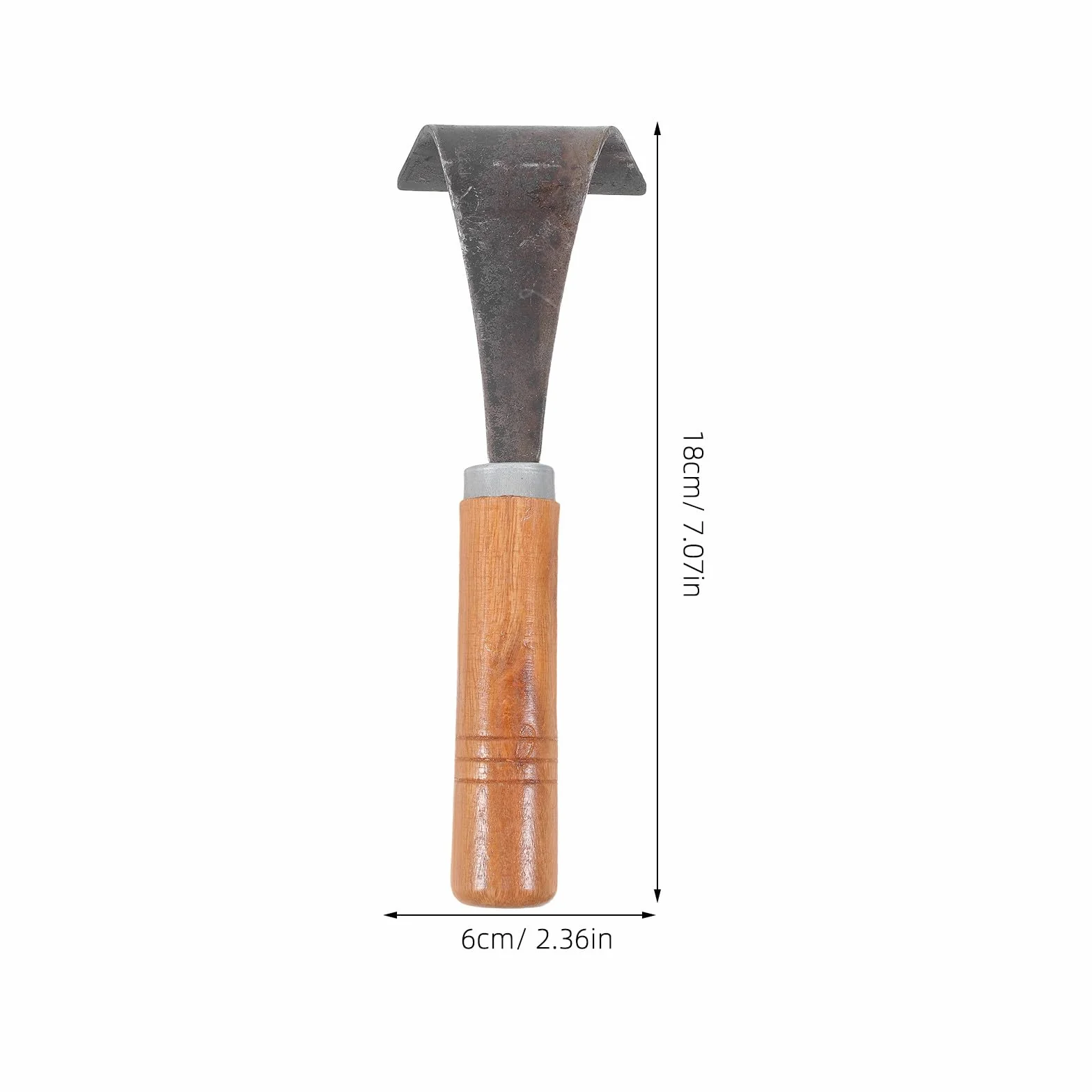 MAGICLULU Herramienta para Descortezar Árboles Mango de Madera y Acero, Cortador de Corteza Práctico y Ergonómico para Jardinería y Plantación de Verduras