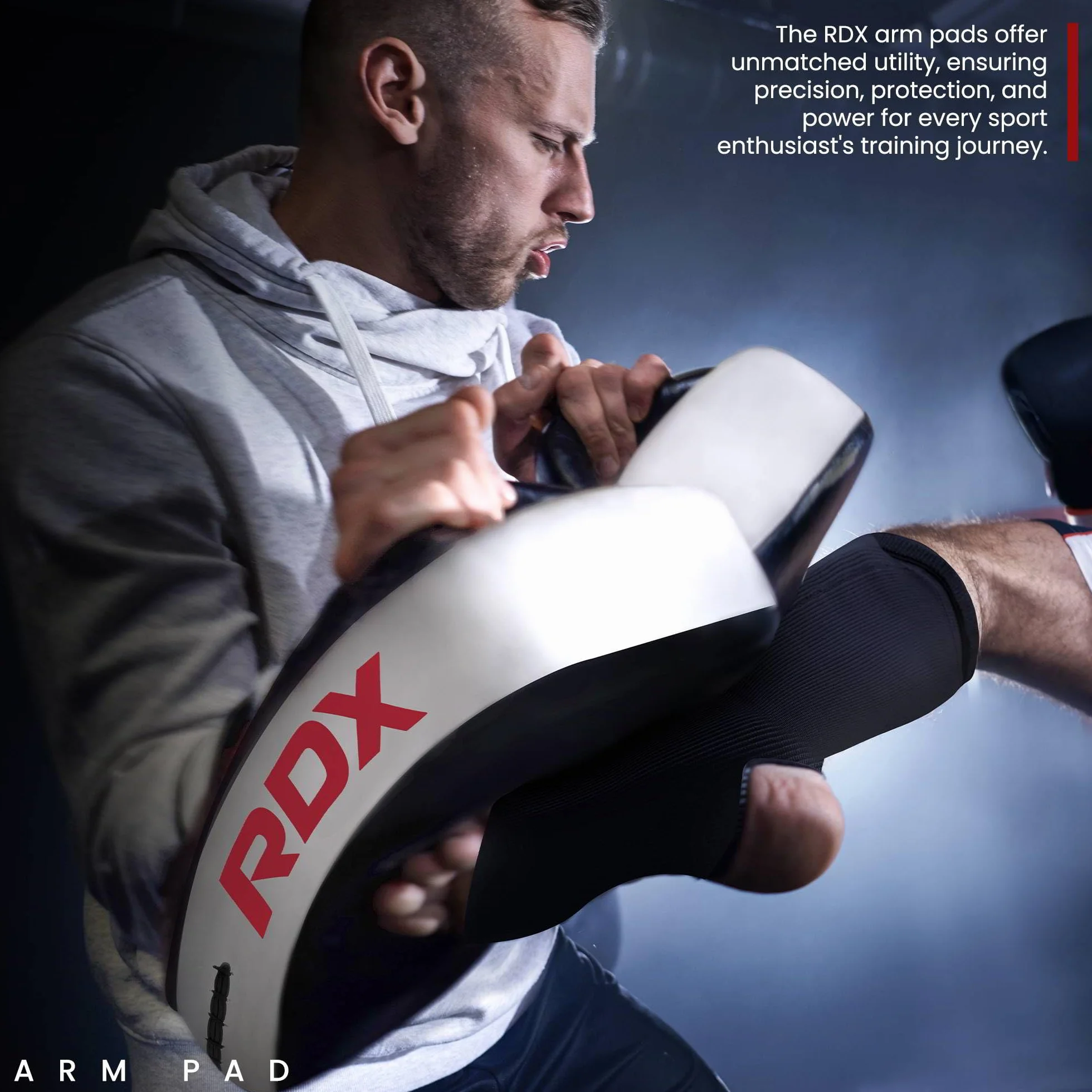RDX Thai Pads Muay Thai Kick Boxing Training Pad, Maya Hide Cuero Boxeo Almohadilla, Escudo Manoplas MMA Kicking Sparring Artes Marciales Taekwondo
