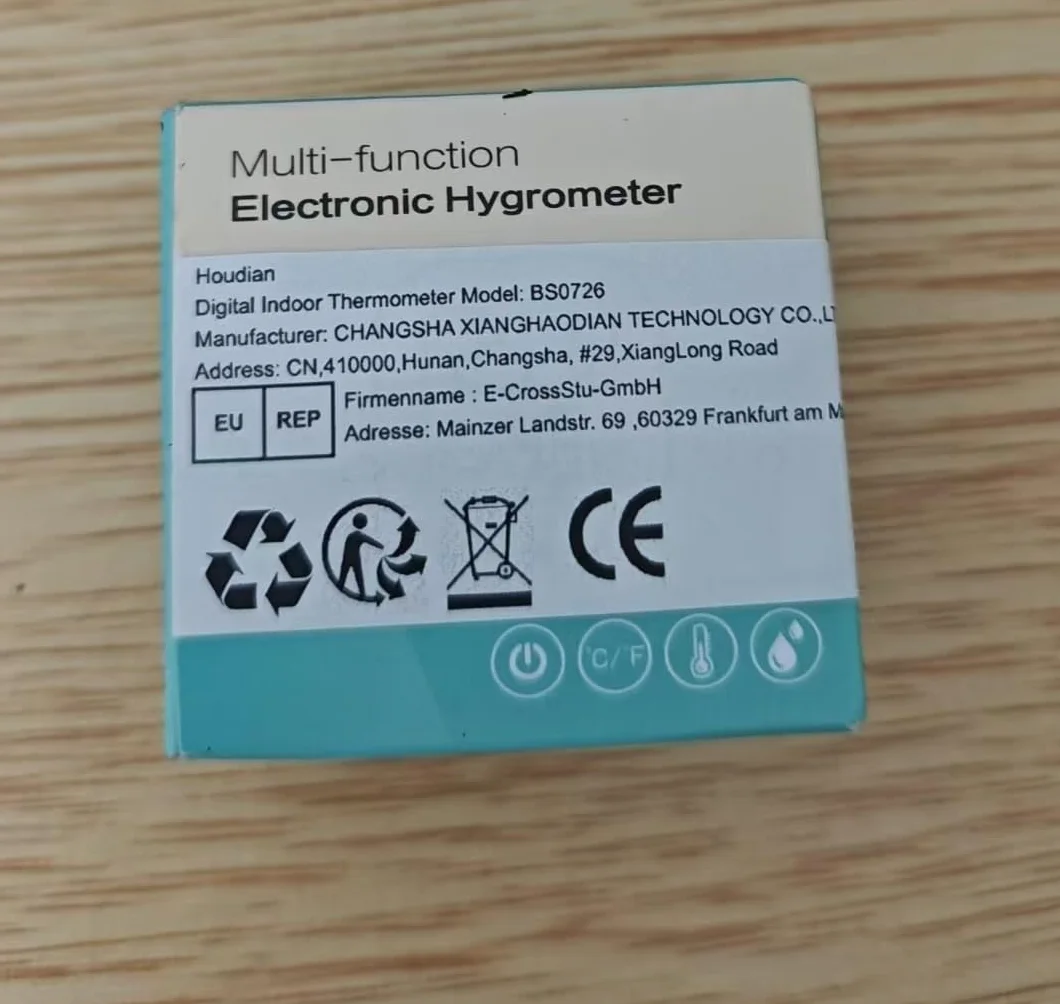 Mini Termómetro Higrómetro Digital Medidor de Temperatura y Humedad, Termohigrómetro de Interior (3 Piezas)
