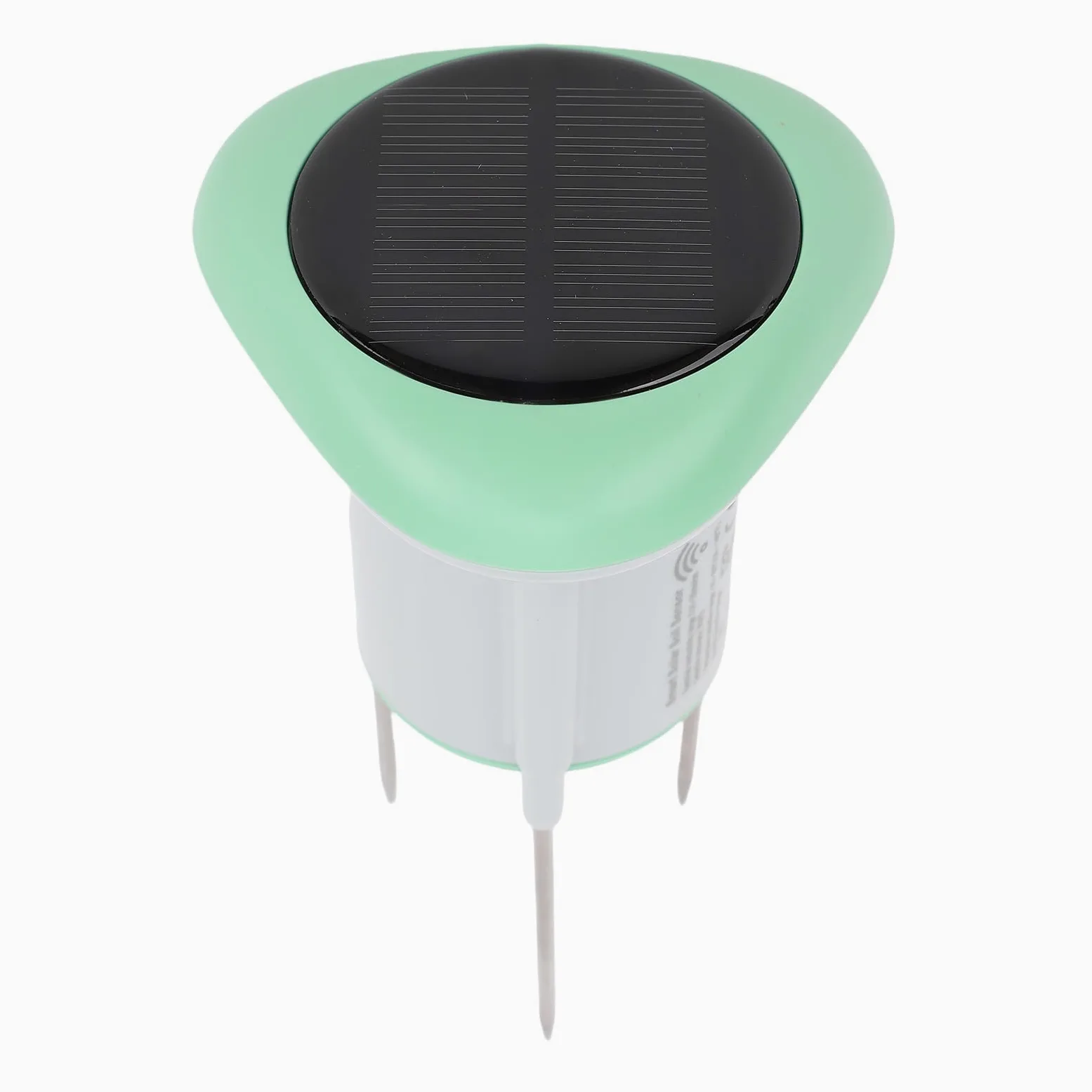 Buachois Sensor de Suelo Solar, Medición de Humedad Temperatura y Conductividad con WiFi y Bluetooth, Material ABS para Jardín Huerto Interior Exterior
