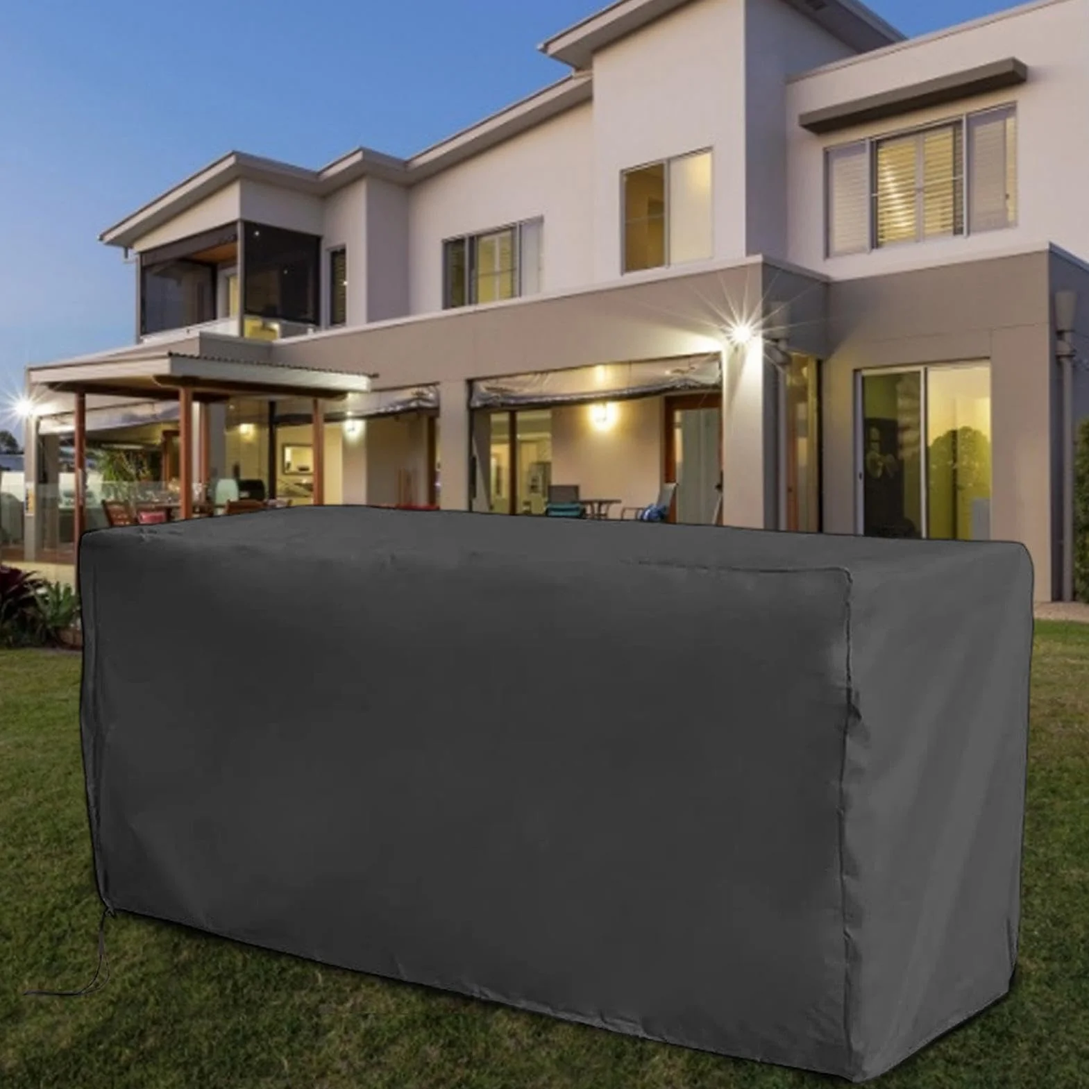 Generisch Baúl multiusos para jardín 100 cm resistente al agua UV 123 x 62 x 55 cm