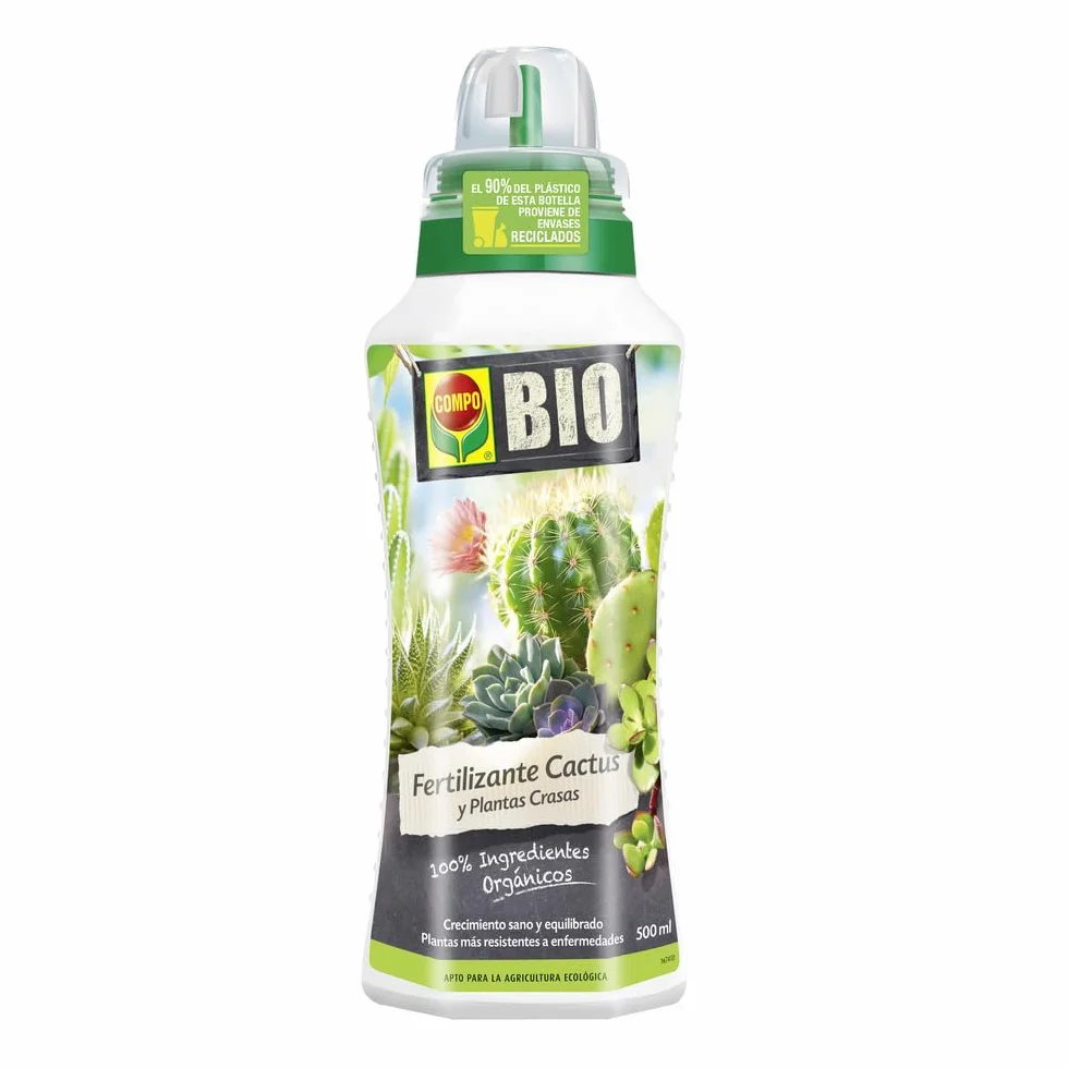 COMPO Bio Huerto Urbano Fertilizante para cactus, suculentas, líquido con potasio, 500 ml