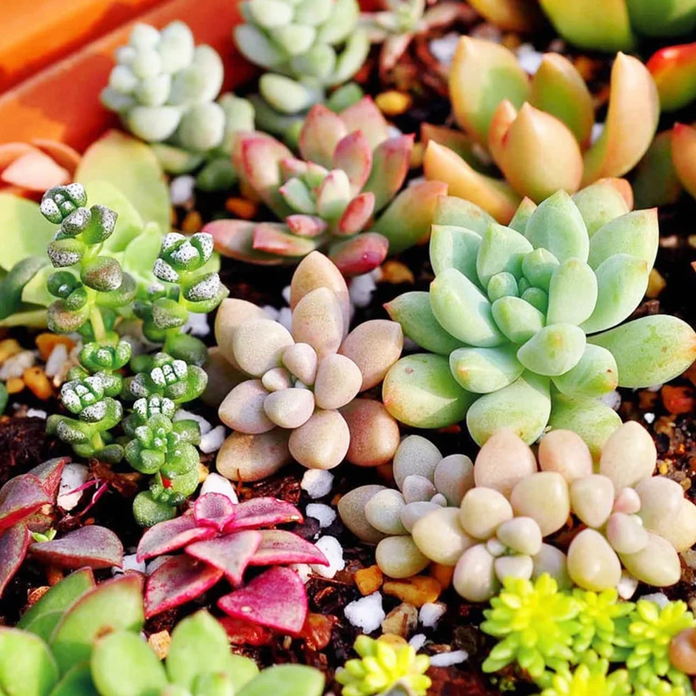 Haloppe 100 Unids Semillas de Plantas Suculentas Mixtas Lithops para Jardín