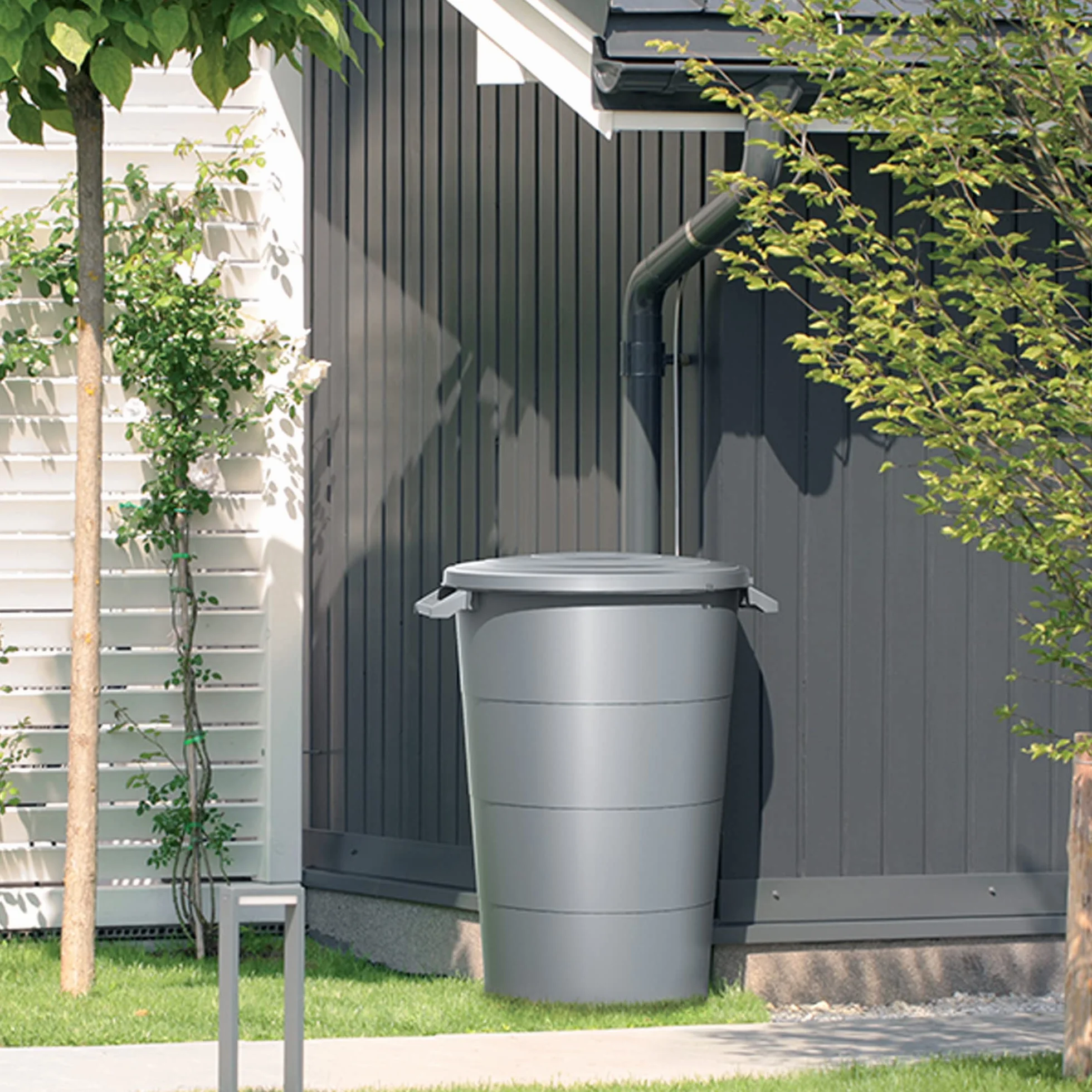Prosperplast Barril de captación de agua Smooth 120l 696 x 594 x 610 mm con accesorios