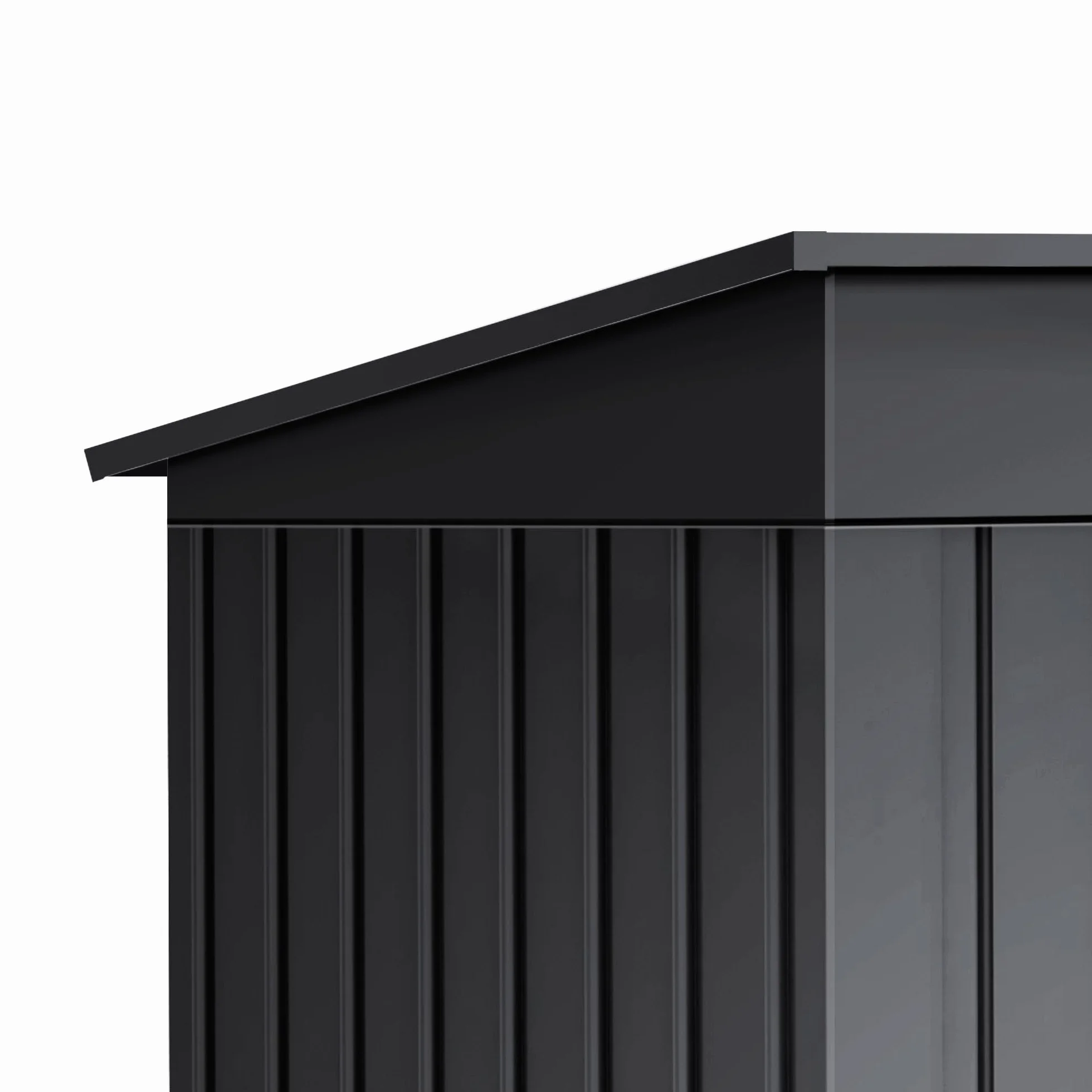 Armario Exterior Terraza 1,39m2 Neat Antracita Puerta Corredera 162x86x181cm Caseta Jardín Cobertizo Almacenamiento