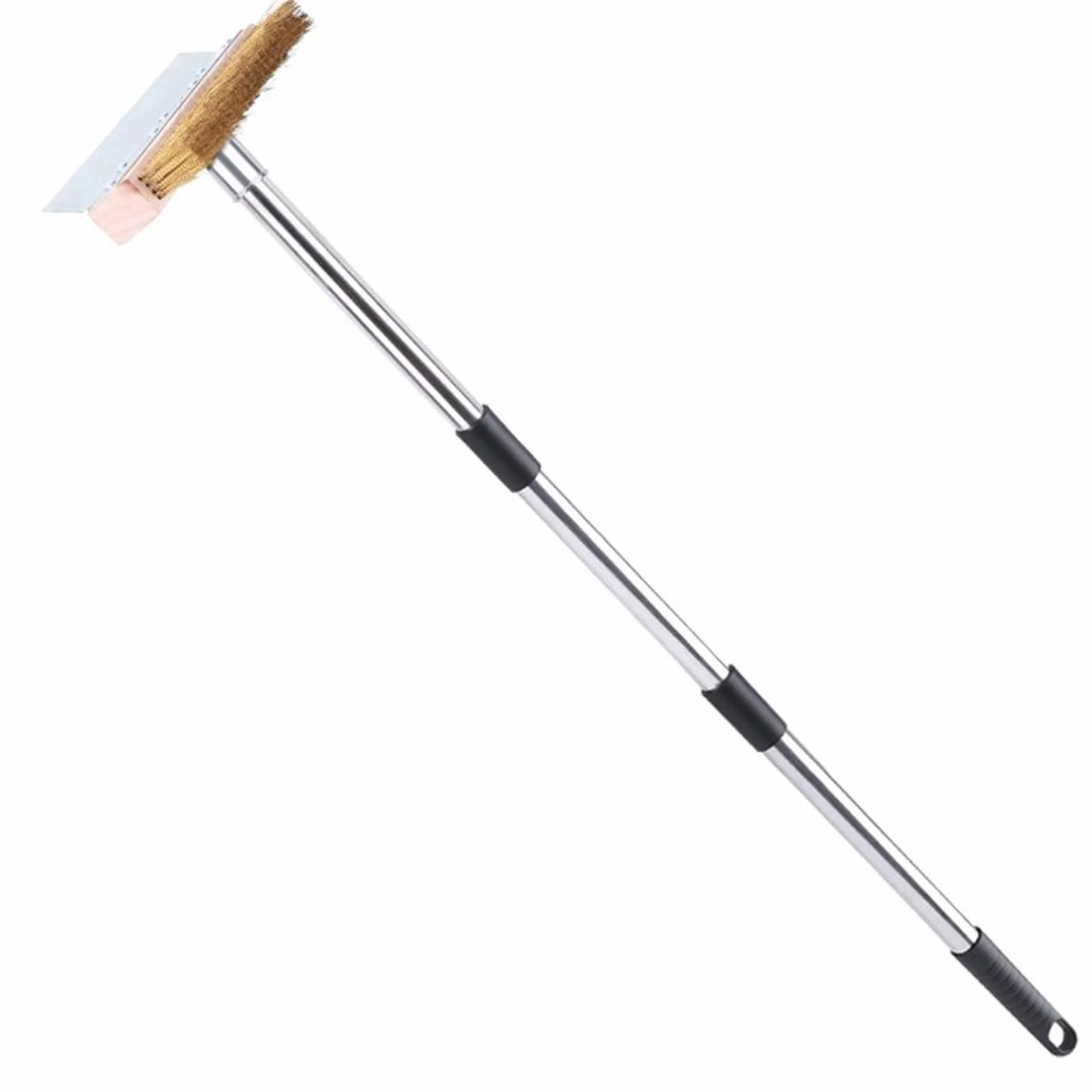 Escobilla Para Pizza Y Horno Herramienta Limpiadora Para Barbacoa, , | Cepillo De Parrilla Aluminio Mango Largo Hogar, Restaurante, Cocina Comercial, Cocina Exterior,
