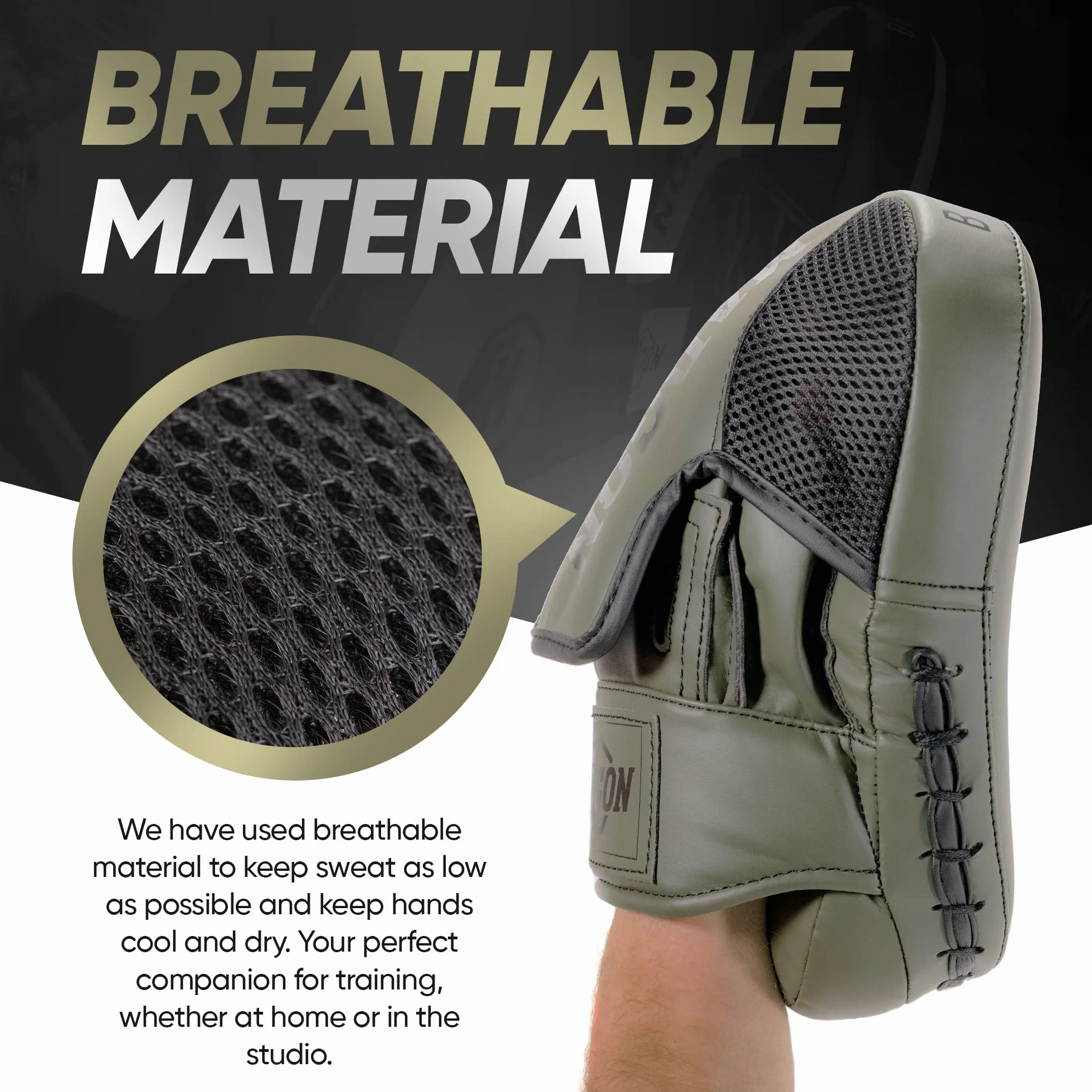 MADGON Guantes de Boxeo con Acolchado para Absorción de Impactos – 1 Par con Bolsa Incluida