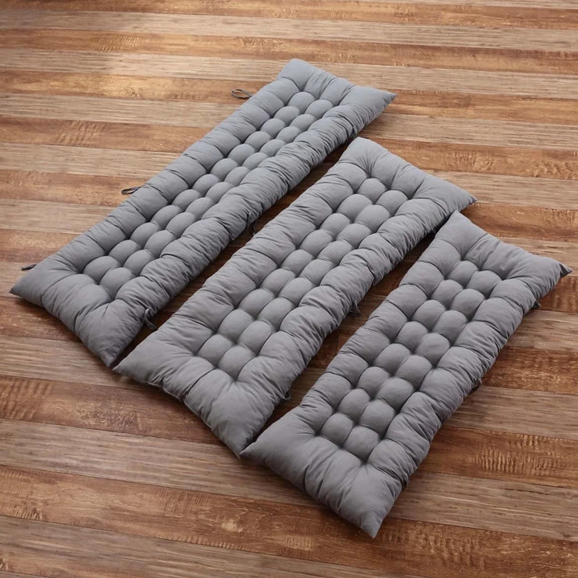 Cojín para Banco 2/3 plazas Rectangular 100x40cm Grigio Exterior Jardín