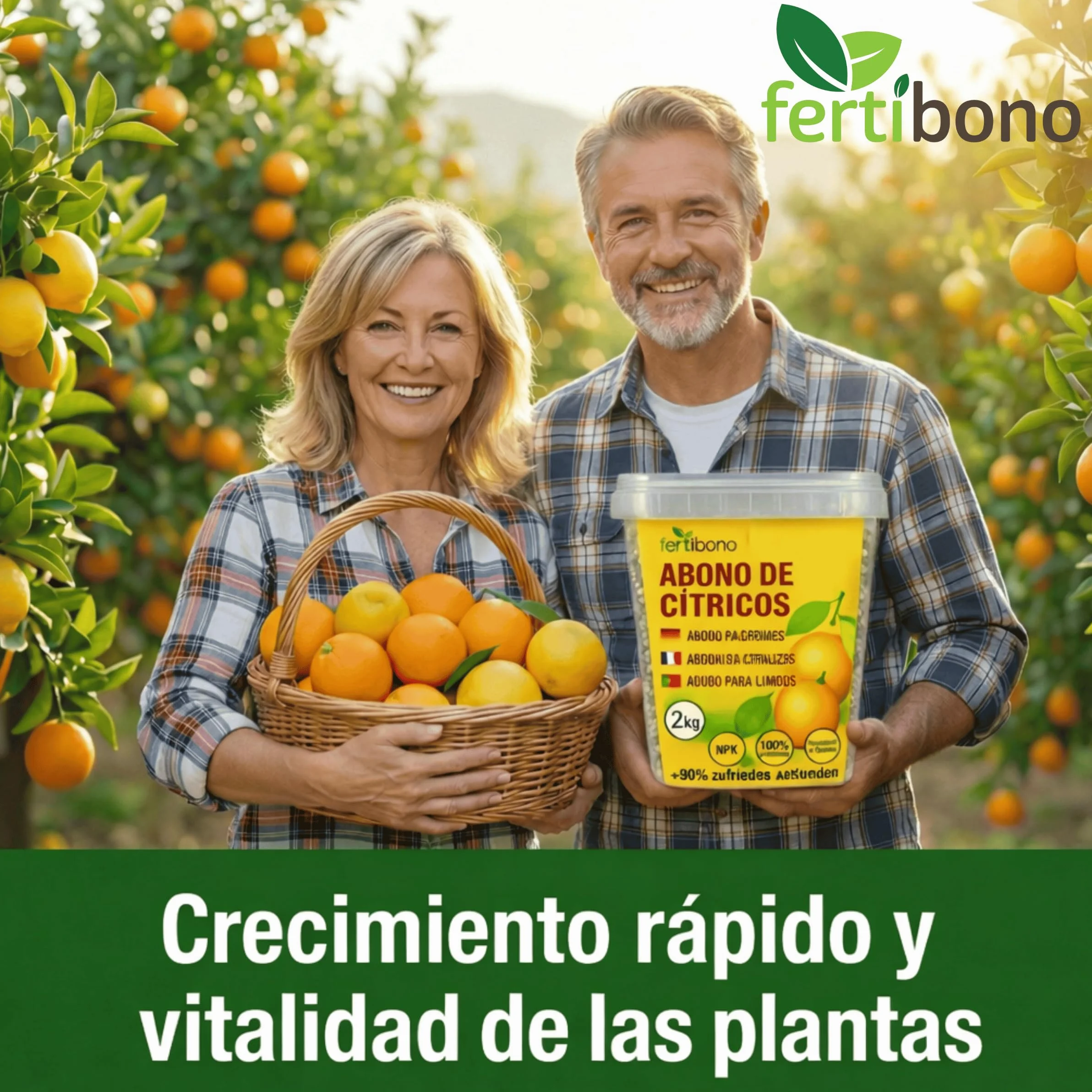 FERTIBONO Abono Cítricos 2KG 20-5-11 con Hierro Calcio Azufre Magnesio Manganeso