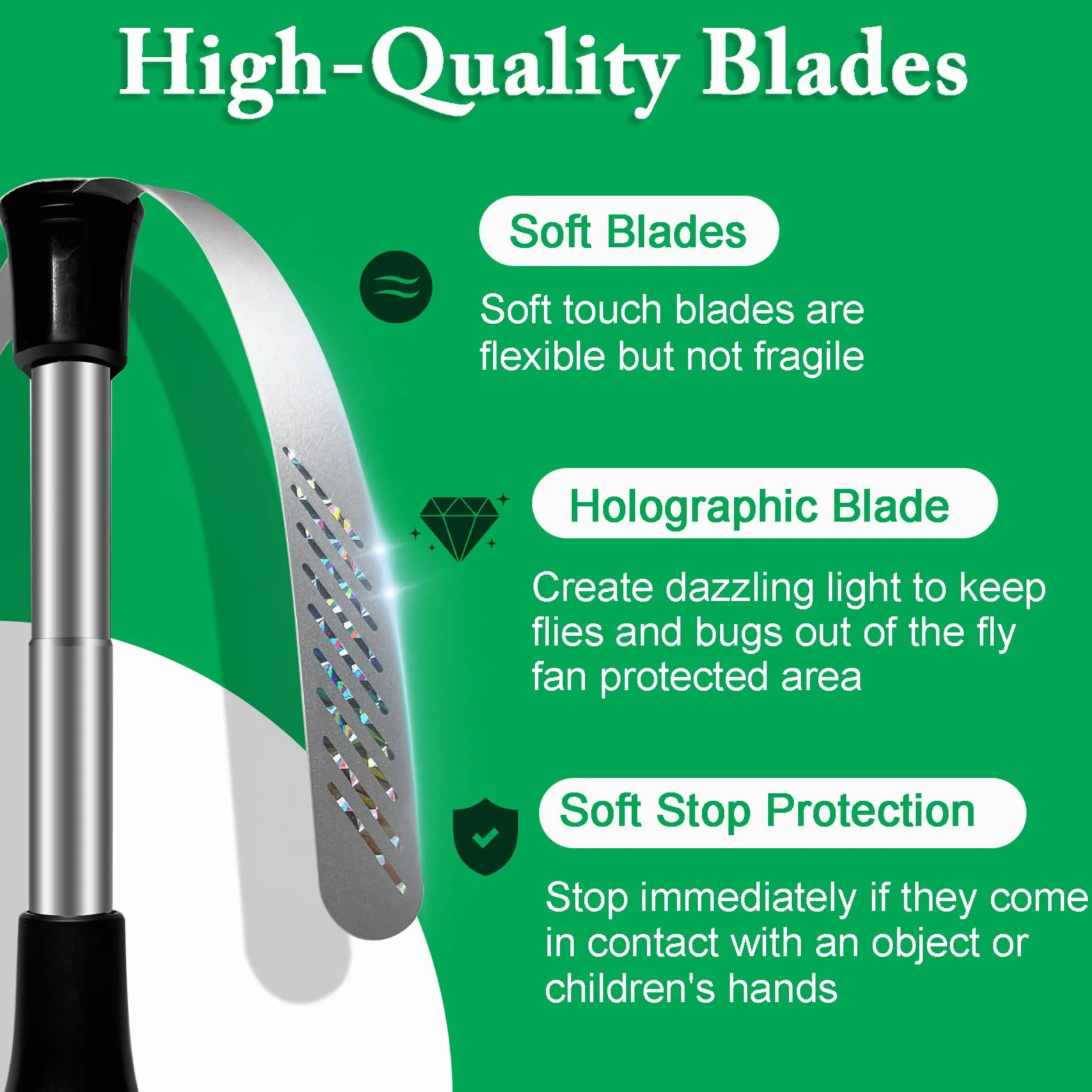 Protectores de Moscas Antimoscas, Ventilador de Protección contra Mosquitos