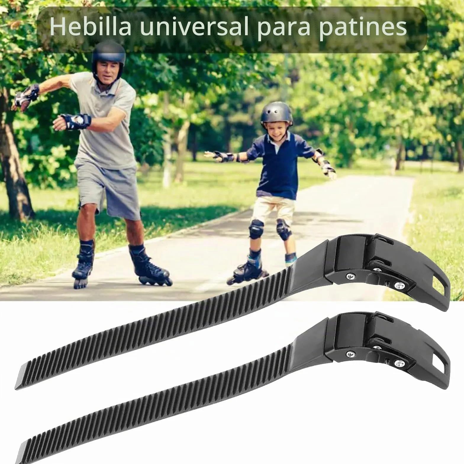 Tokaneit Correa Universal para Patines en Línea con Tornillos, Repuesto 2 Pzs