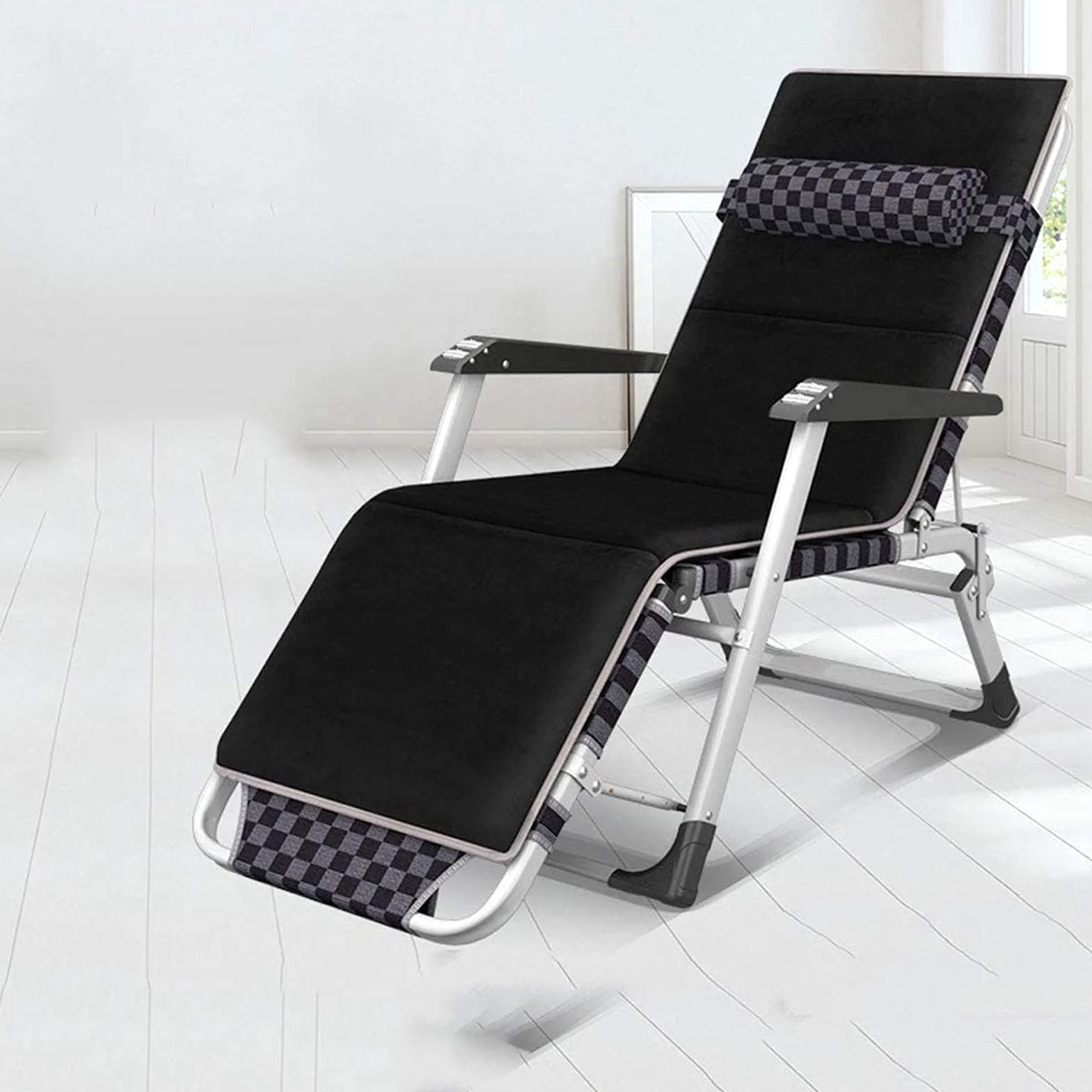 Silla Tumbona Plegable, Silla Gravedad Cero Sillón De Playa, Silla Tumbona Plegable Reclinable, Hamaca para Exterior Camping