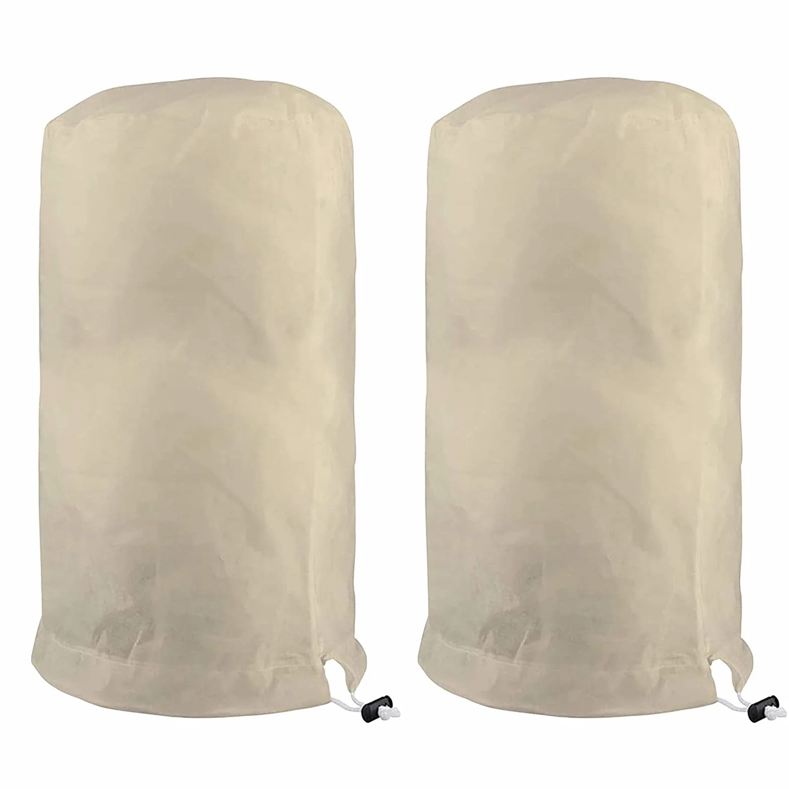 2 Piezas Manta Termica Plantas de Invernadero 200×240cm Beige, Manta Termica Plantas Heladas, Protectores para Plantas Bolsa Funda con Cremallera, Protección contra Heladas Plantas Invierno Bolsa