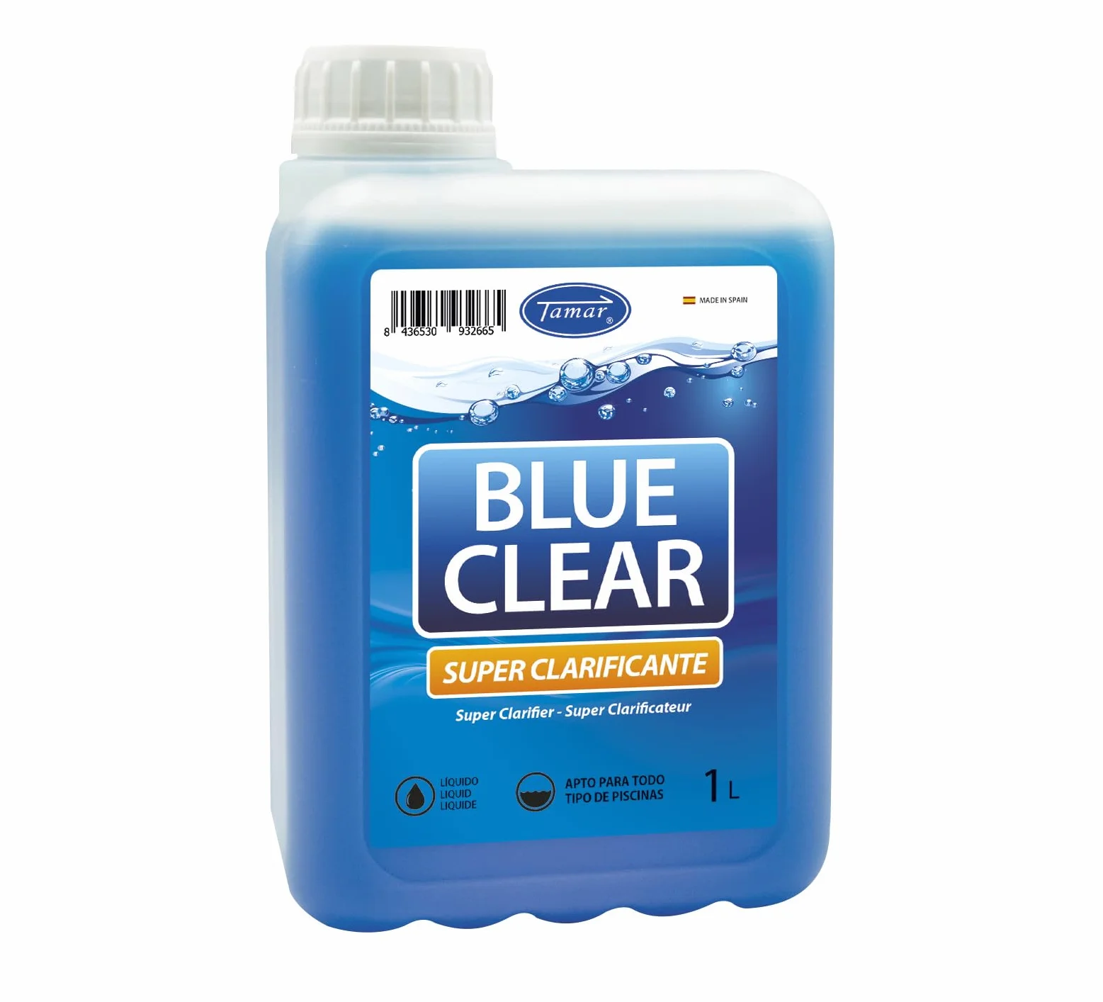 Tamar Floculante Blue Clear, Super Clarificante 1 Litro