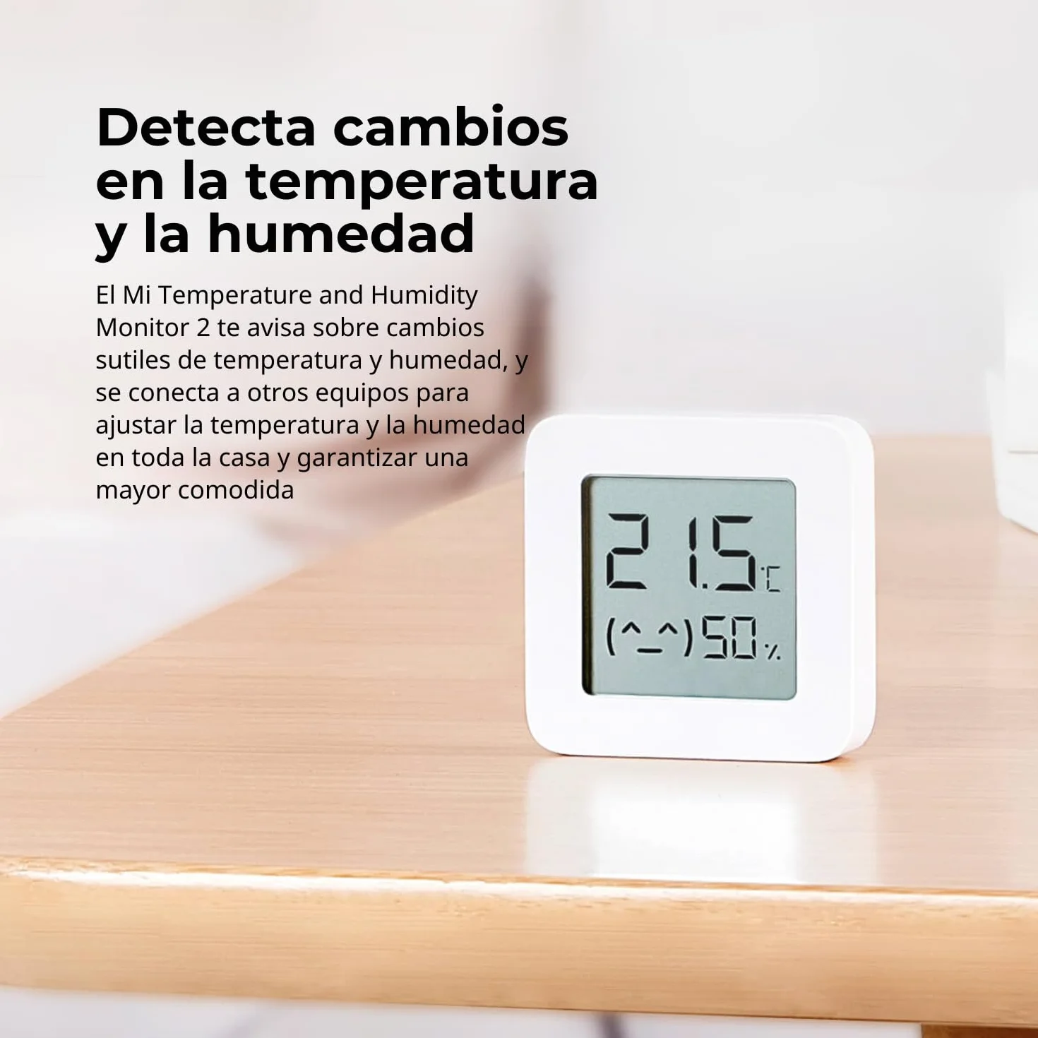 Xiaomi Mi Temperature And Humidity Monitor 2 Medidor de Temperatura y Humedad Digital Ambiental Compatible con Mi Home