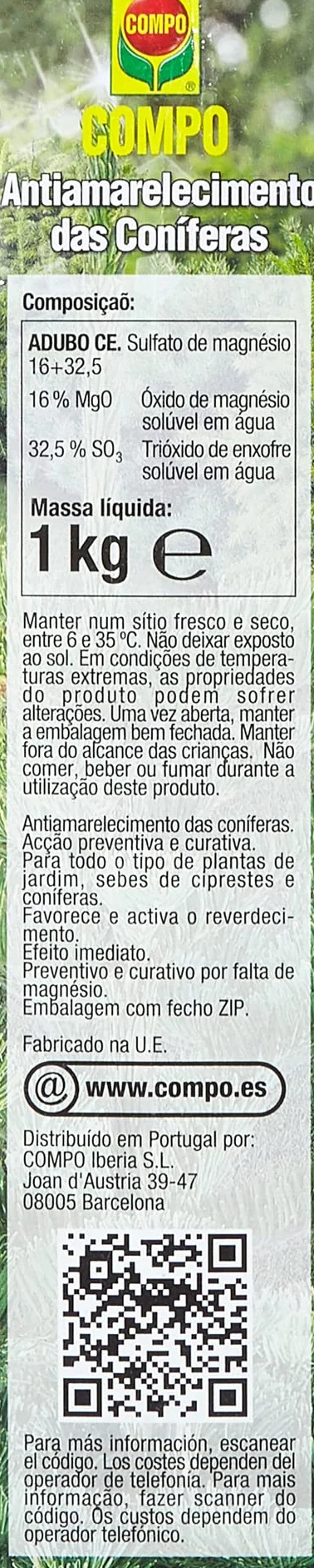 COMPO Antiamarronamiento coníferas larga duración 1 kg