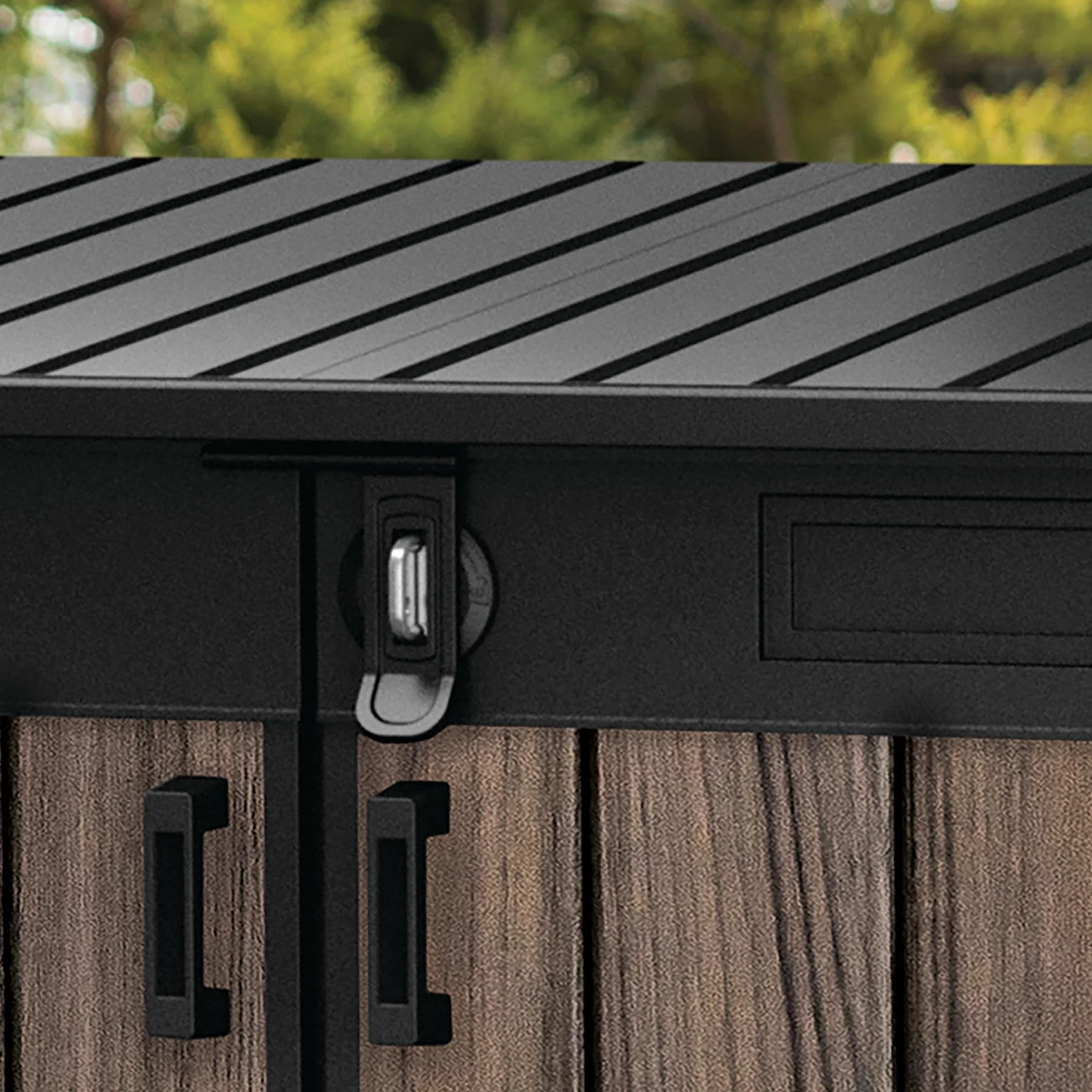 Keter Cobertizo horizontal de jardín Exterior 2020L Marrón Efecto madera 190x109x133 cm