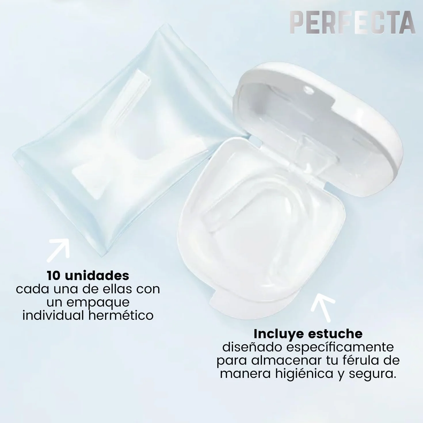 Férulas de Descarga Nocturna para Bruxismo, Rechinar los Dientes, Protectores Dentales Ajustables, Calidad Médica Sin BPA
