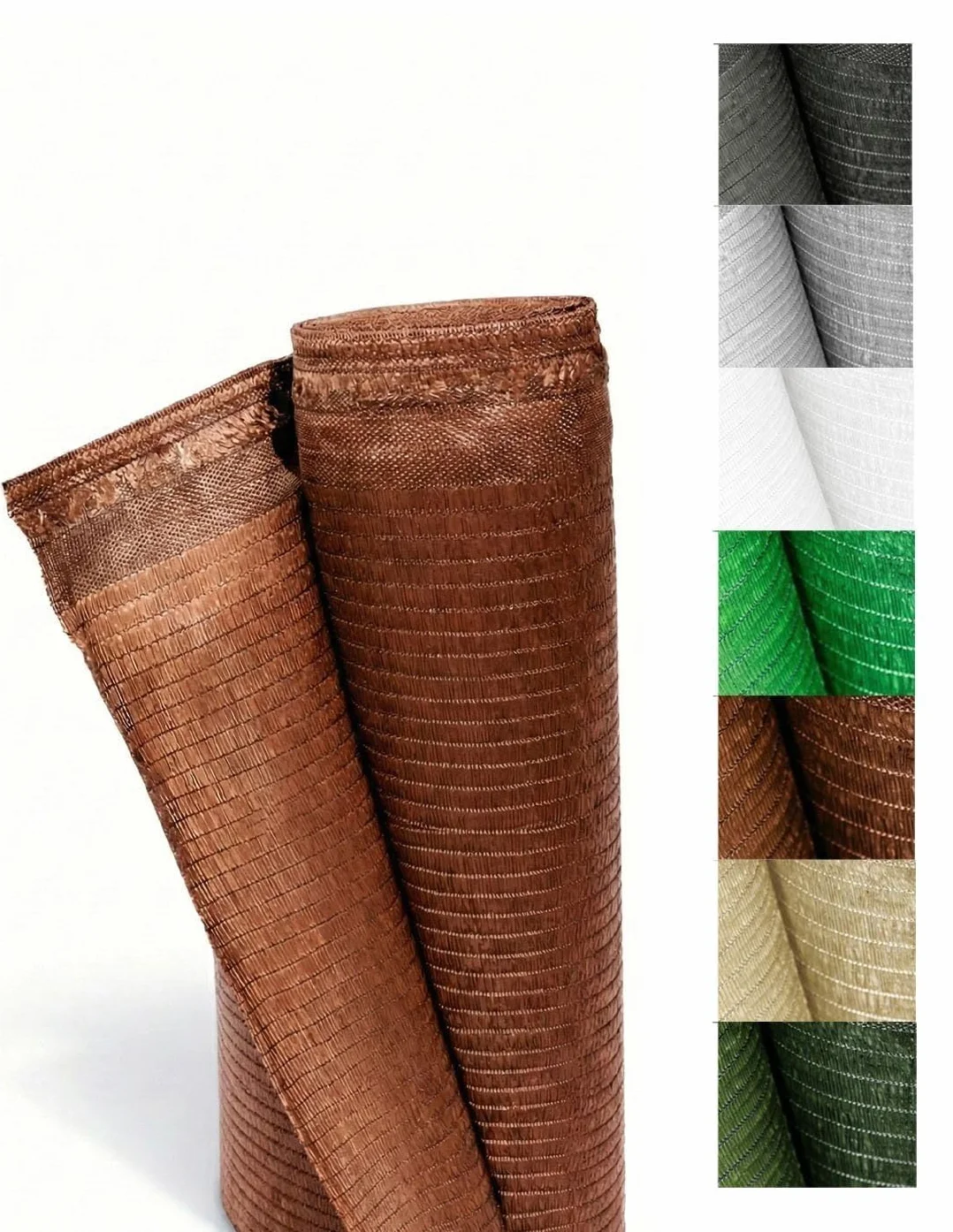 Malla de Ocultación 110g/m² Premium 1,50 x 10 Metros Marrón Protección UV