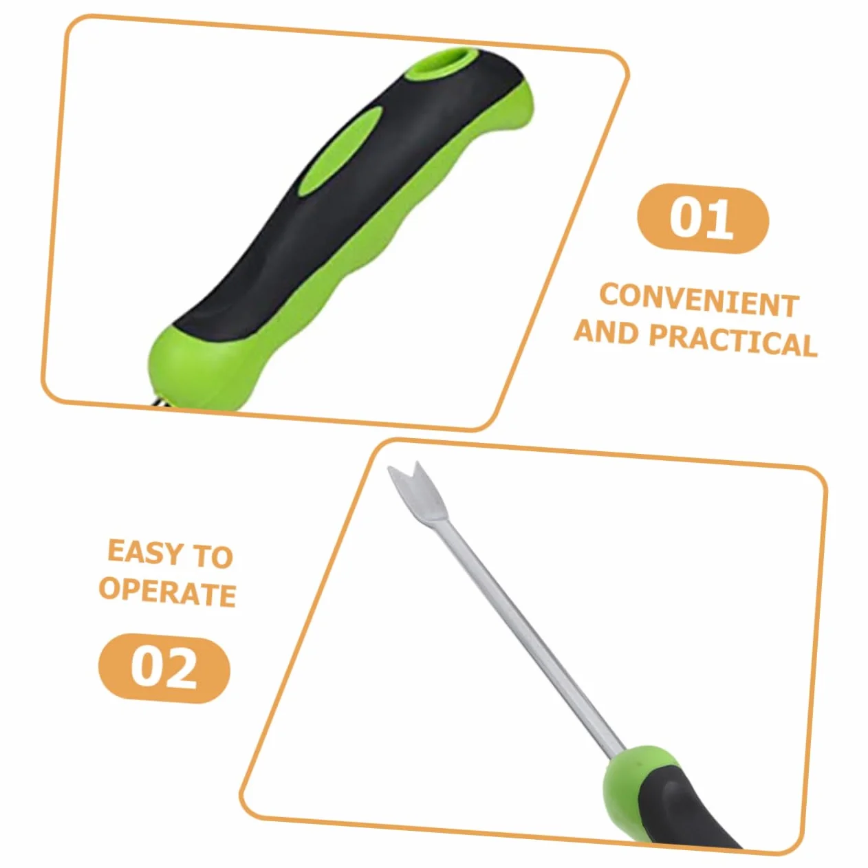 Artibetter 4piezas Pala De Jardinería De Inoxidable Para Arrancar Plantas Pequeñas Herramienta De Desmalezado Manual Diseño Ergonómico y Dientes Afilados Para Huertos y Jardines