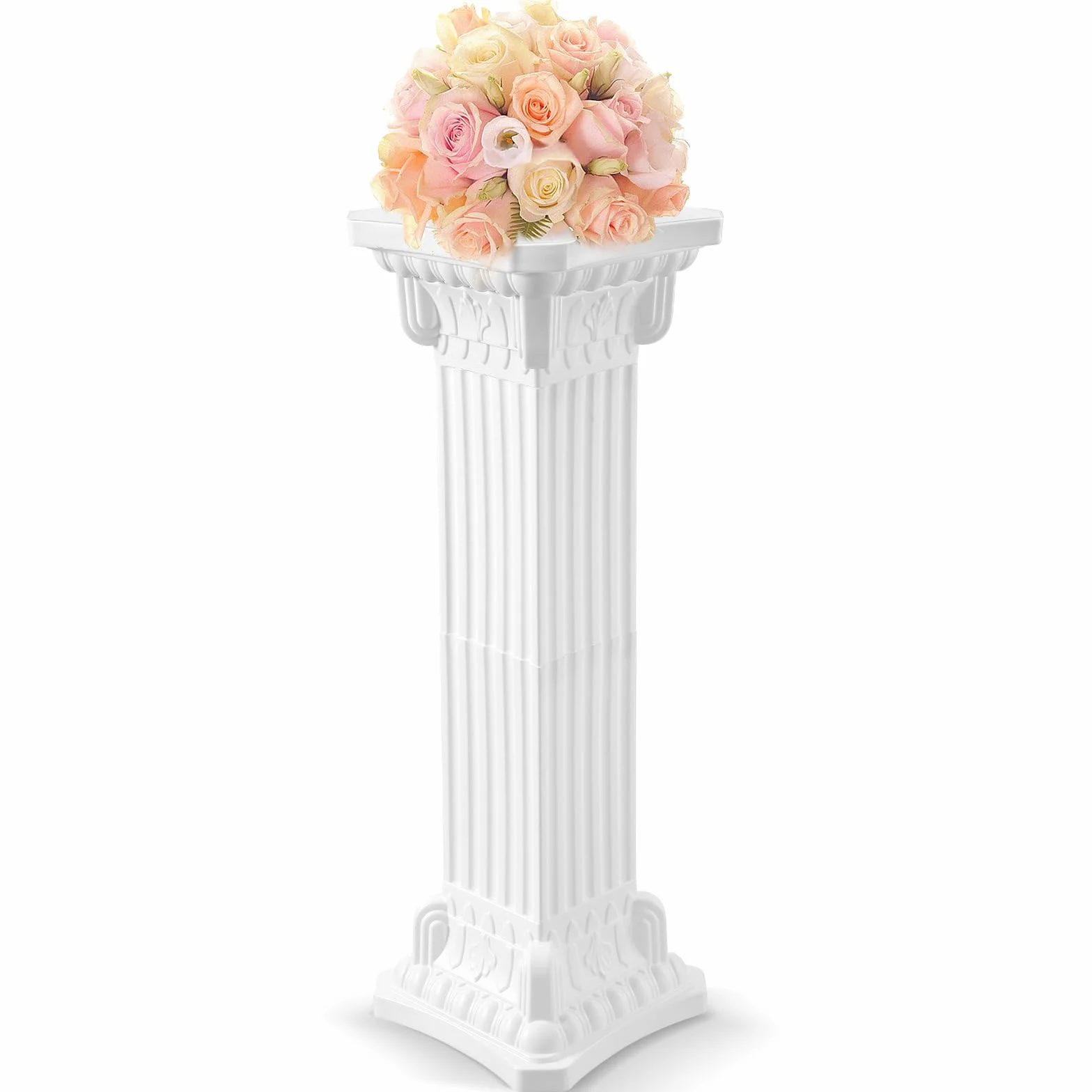 Columna Romana Decorativa de Plástico Pilar Soporte Decoración Griega Pedestal